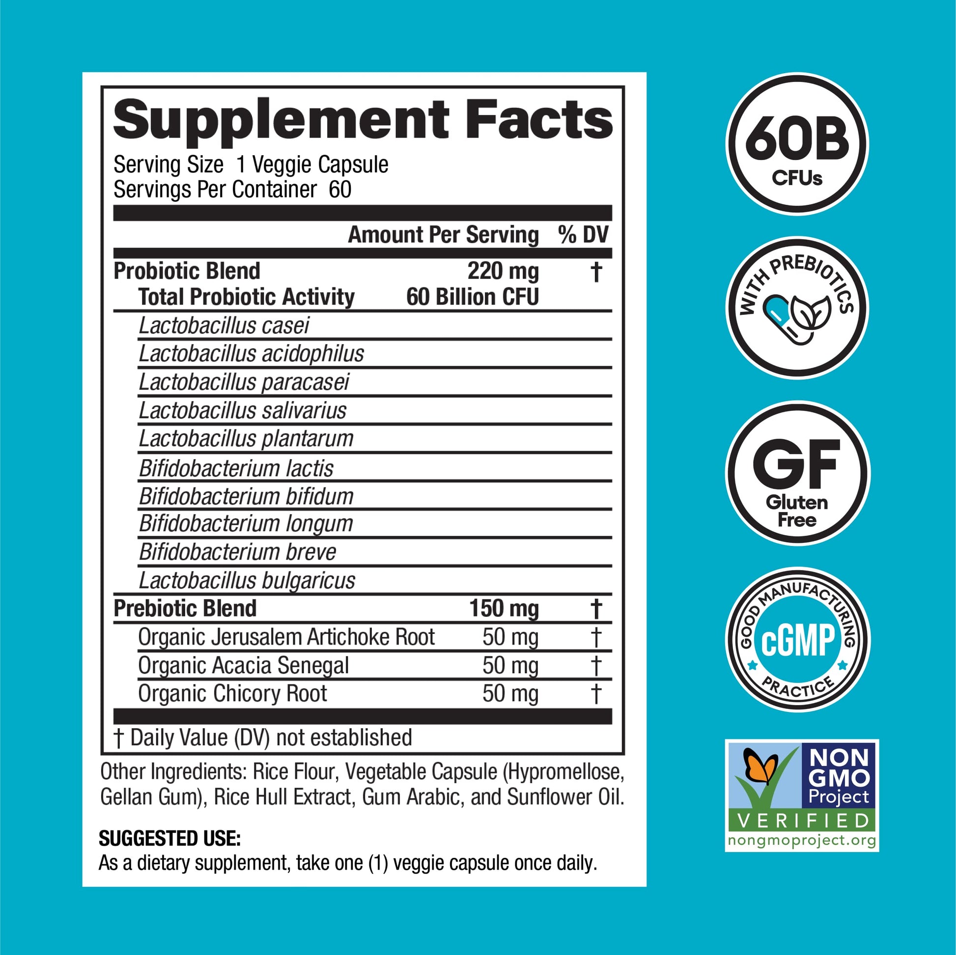 Physician's CHOICE Probiotics 60 Billion CFU - 10 Strains + Organic, 60ct Physician's CHOICEUS supplements