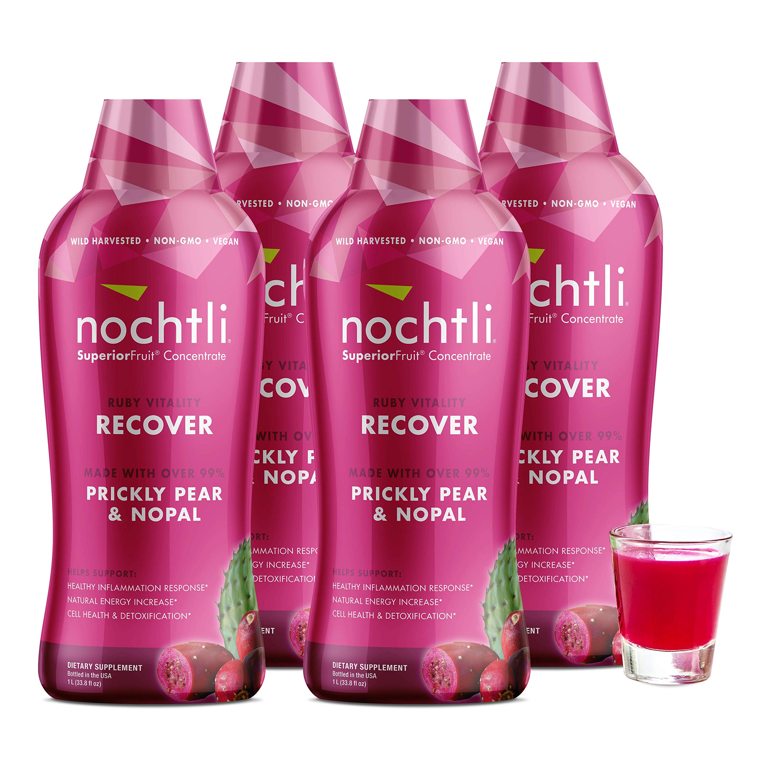 nochtli Recover Prickly Pear Liquid Supplement 1L (4-pack) Nochtli SuperiorFruitAu supplements