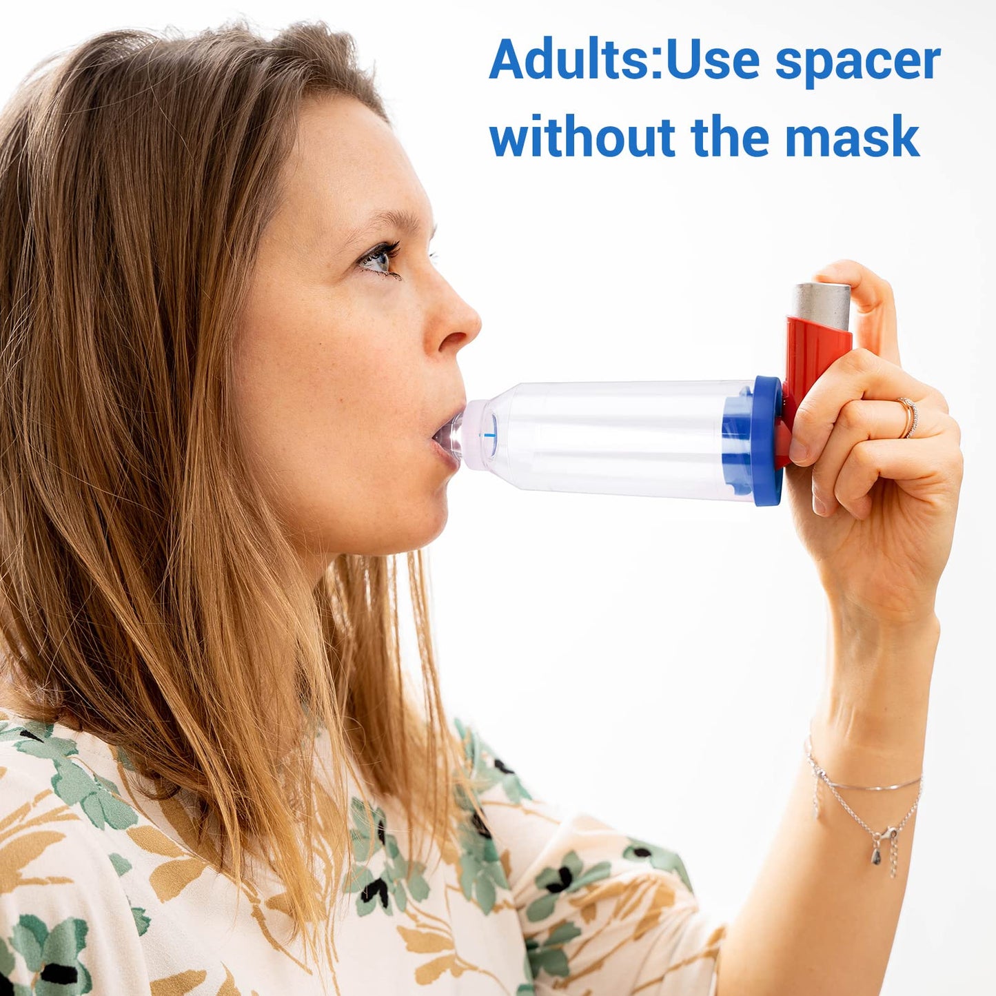 Fivepropy Handheld Spacer for Kids and Adults Includes Child Mask & Adult Blue FivepropyUS supplements