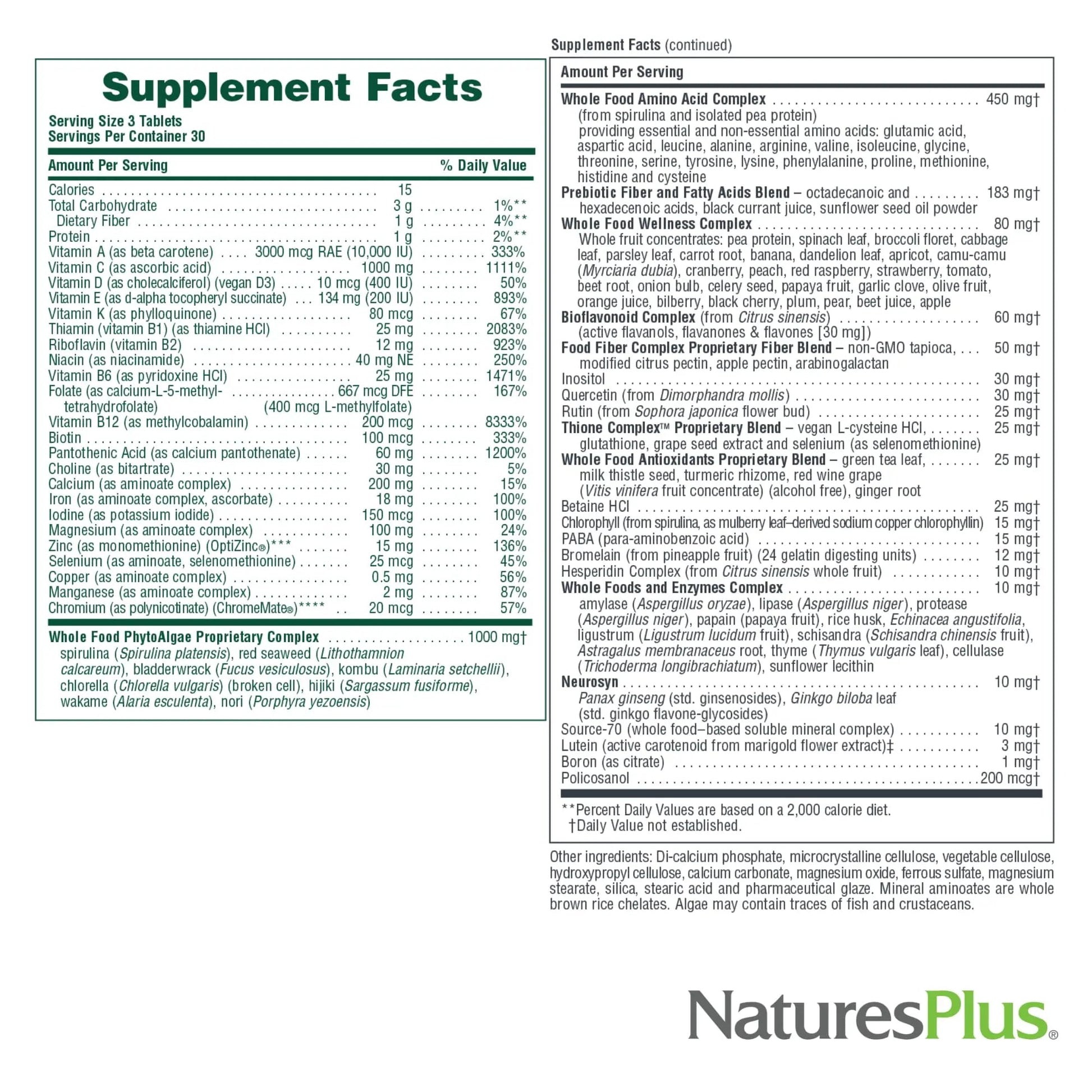NaturesPlus Ultra Source of Life Multivitamin - 90 Tablets - Supports Immune Health, Energy & Overall Well-Being - with Lutein & Vitamin D3 Aus HealthcareAu supplements