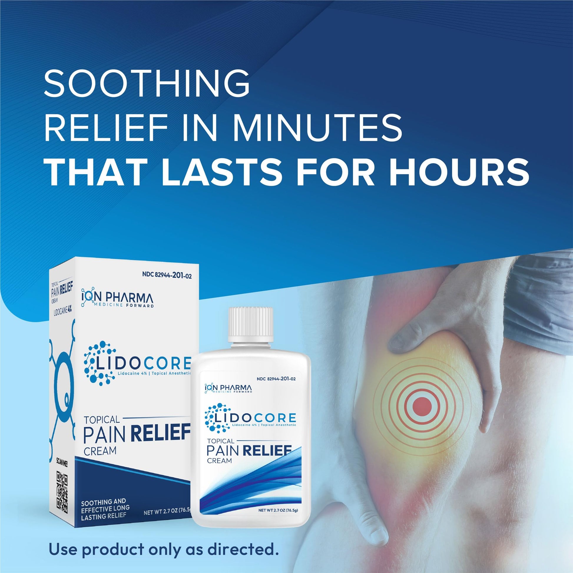 Lidocore Pain Relief Cream with 4% Lidocaine | Maximum Strength OTC | Safe & Compliant formula | Minor cuts, scrapes, insect bites, cold sores | Non-Greasy, Odor-free, Fragrance-Free | 2.7 oz (76.5 g) LidocoreAu supplements