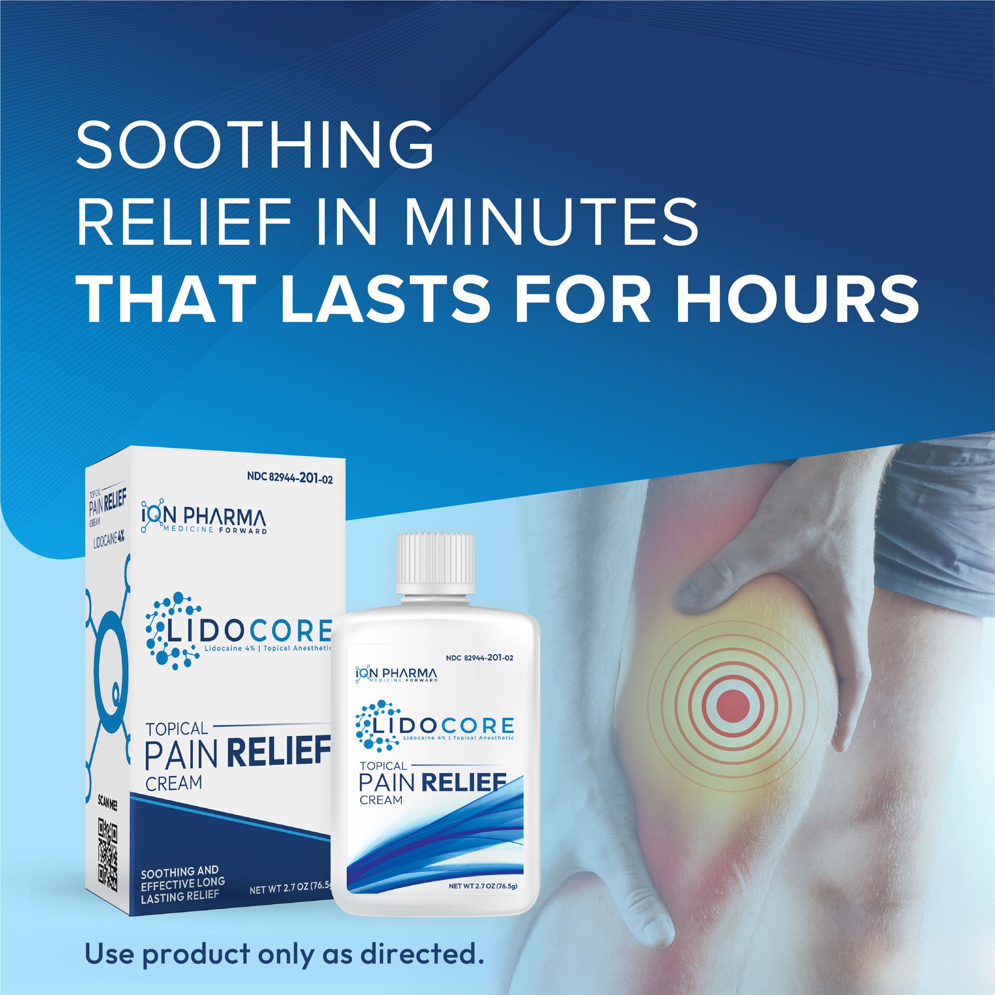 Lidocore Pain Relief Cream with 4% Lidocaine | Maximum Strength OTC | Safe & Compliant formula | Minor cuts, scrapes, insect bites, cold sores | Non-Greasy, Odor-free, Fragrance-Free | 2.7 oz (76.5 g) LidocoreAu supplements