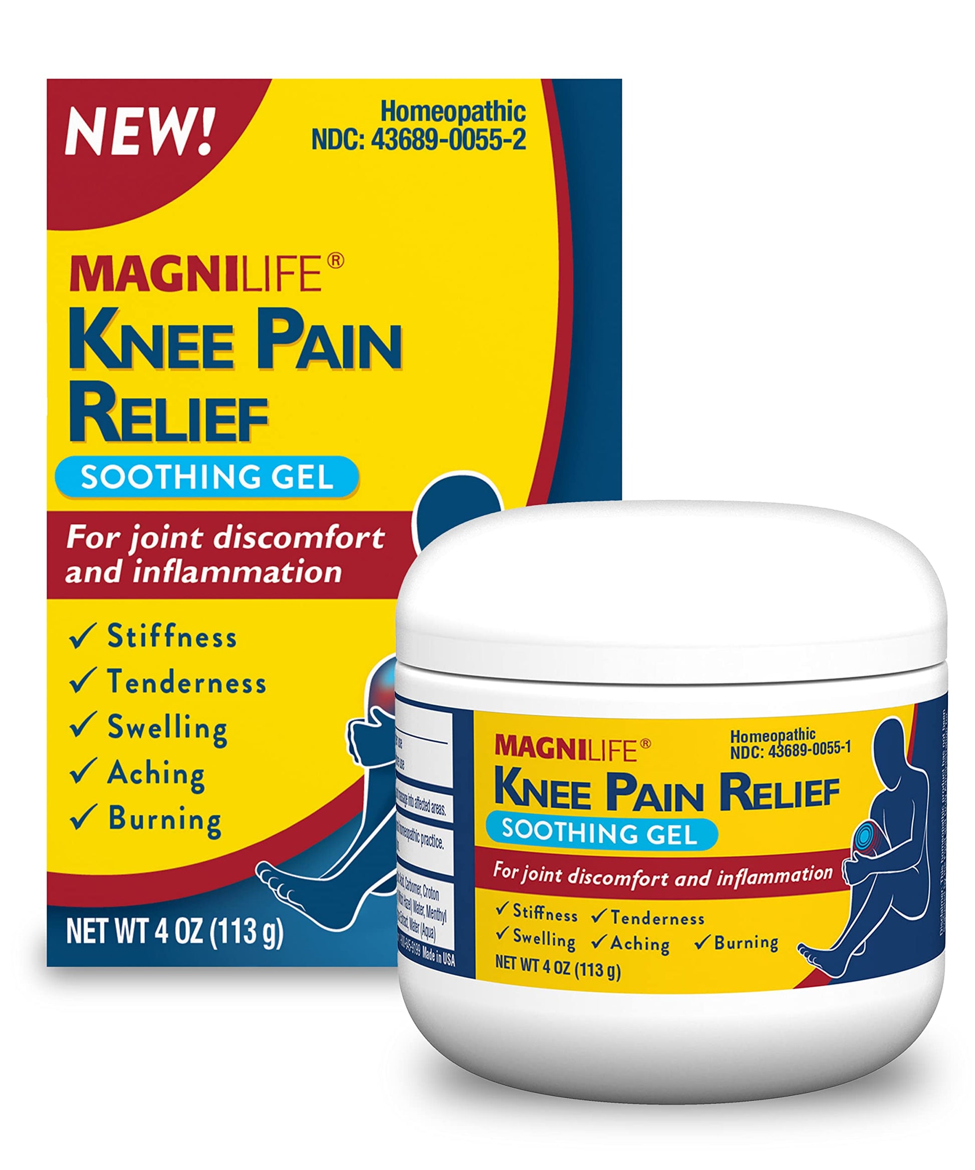 MagniLife Knee Pain Relief Gel (4 oz), Arnica-Based Gel for Joint Pain, Knee Stiffness & Swelling, Non-Greasy, No Staining, Massage-in Formula for Daily Knee Support & Comfort MagniLifeAu supplements