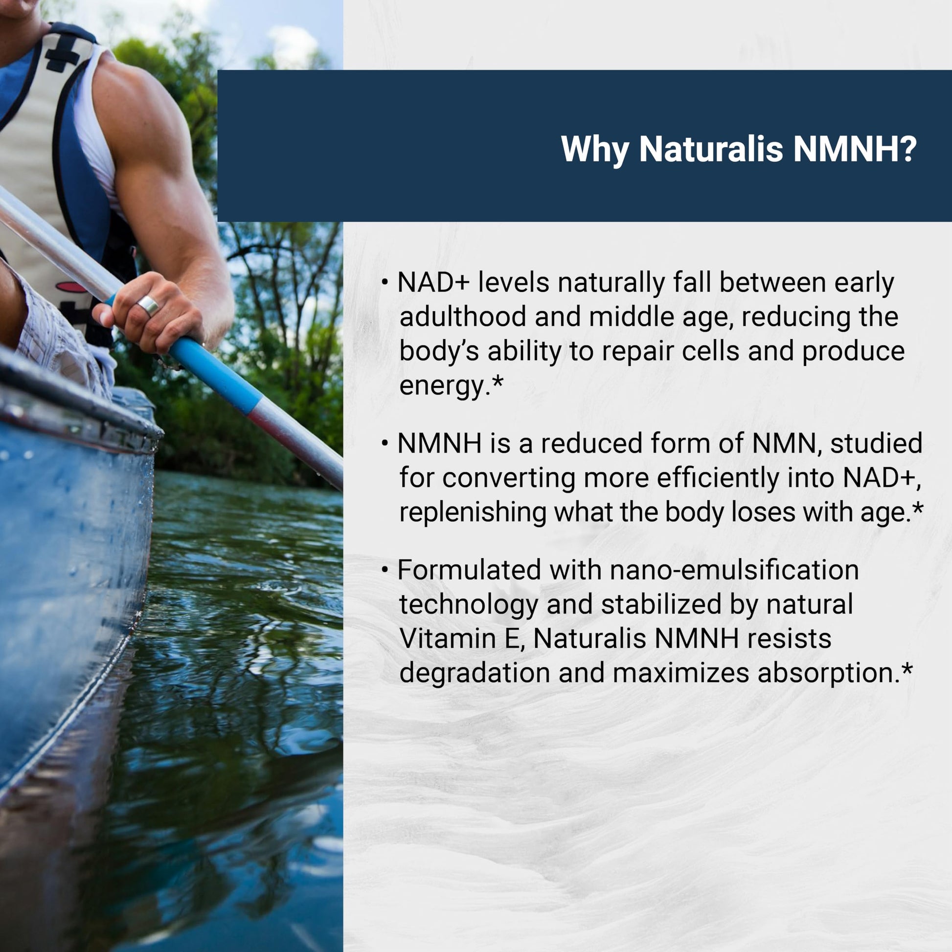 Naturalis Liposomal NMNH 300mg (NMN Alternative) | Boost NAD+ Levels & Support Healthy Aging* | Bioenhanced with Vitamin E for Advanced Absorption, Stability & Antioxidant Protection* | 60 Softgels NaturalisAu supplements