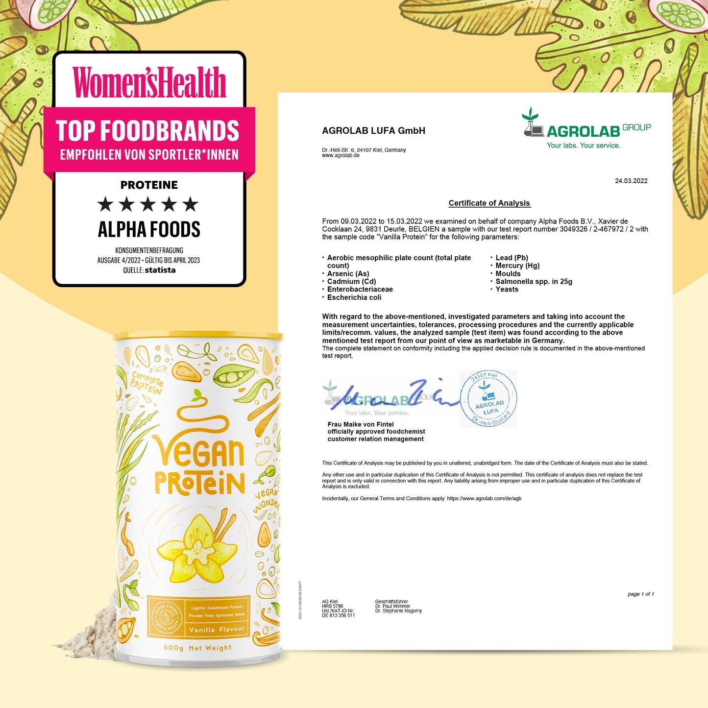 Vegan Protein Powder - Muscle Building Powder with Amino Acids - Plant Based Protein Shake Alpha FoodsUS supplements