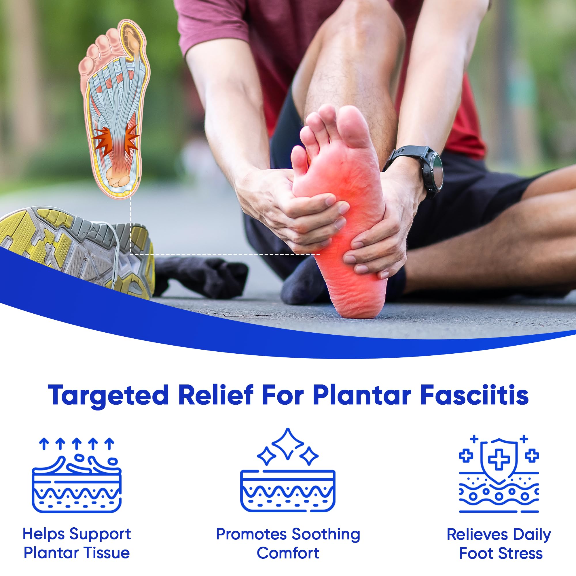 AOSORW Plantar Fasciitis Relief Cream - Natural Herbal Formula for Foot, Heel Spur, Ankle, Leg & Hand Discomfort - Premium Health Care Products - 60g (Pack of 1) AOSORWAu supplements