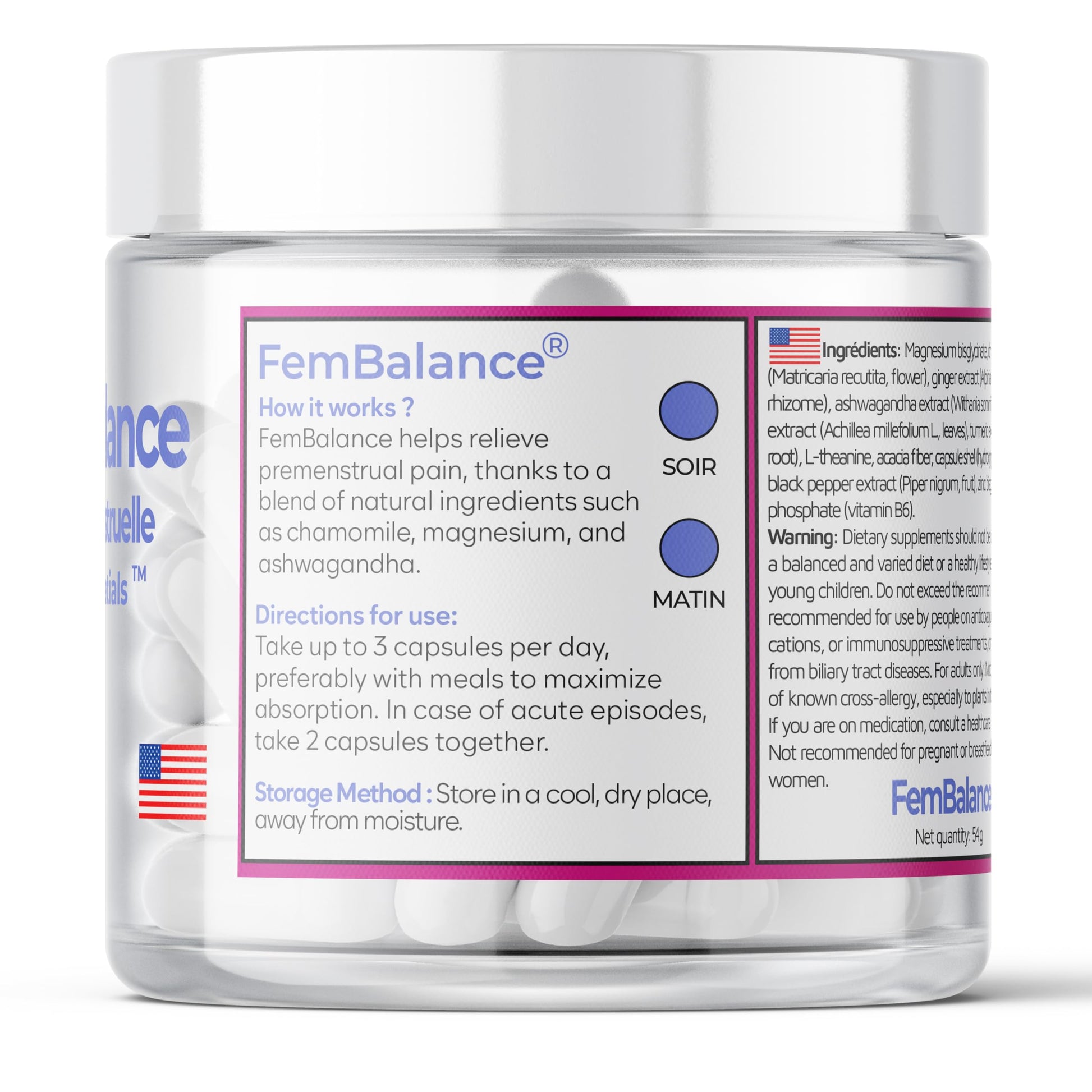 BioEssentials FemBalance® – Women’s Hormone Balance Supplement for PMS Support & Menstrual Cramp Relief - Ashwagandha, Magnesium & Chamomile for Hormonal Balance, Mood & Energy – 90 Vegan Capsules BioEssentialsAu supplements