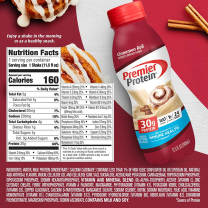 Premier Protein Shake, 30g Protein, 1g Sugar,24 Vitamins&Minerals Nutrients to Support Premier ProteinUS supplements
