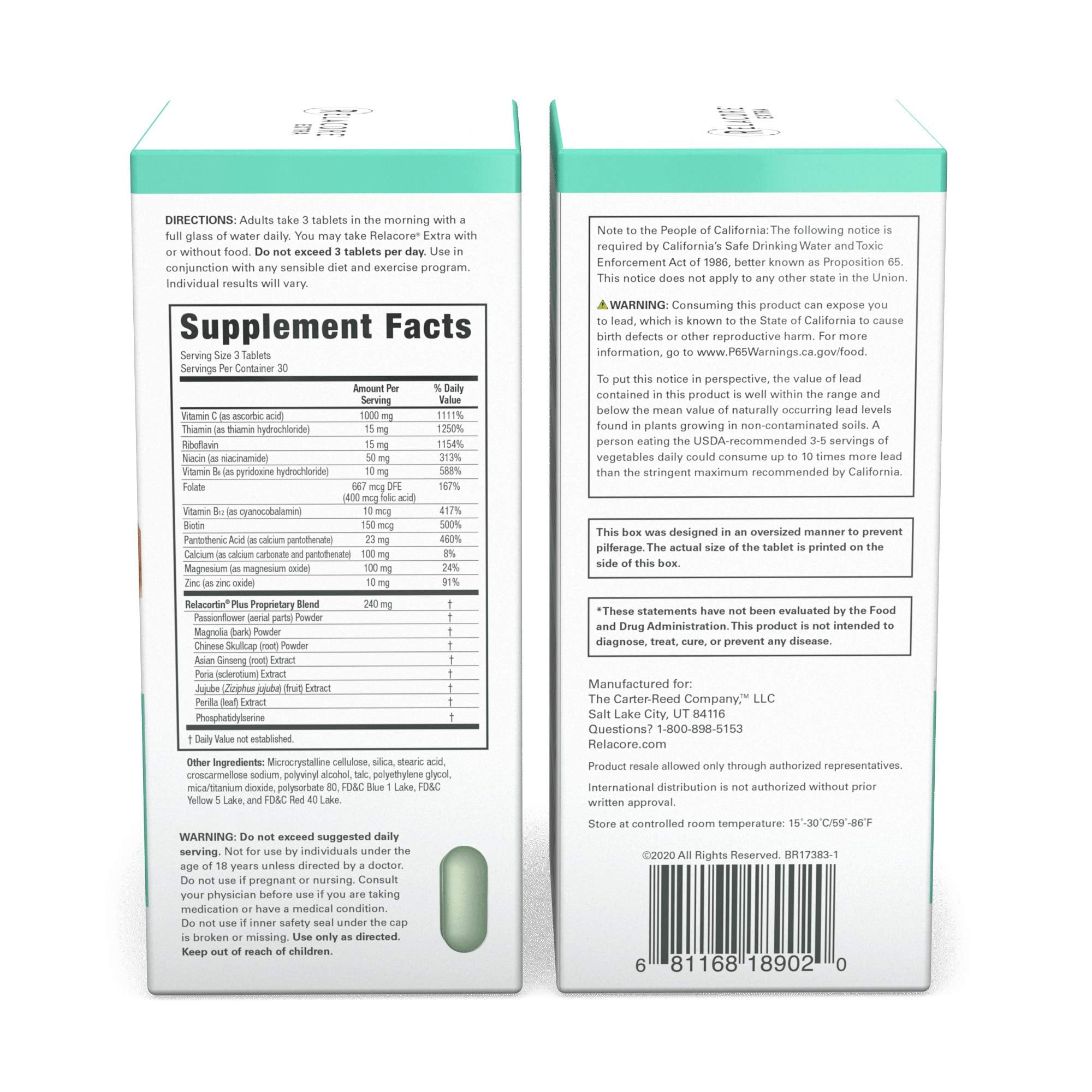 Relacore Extra Maximum Strength Stress-Mitigating Compound - Stress Relief Supplements RelacoreAu supplements