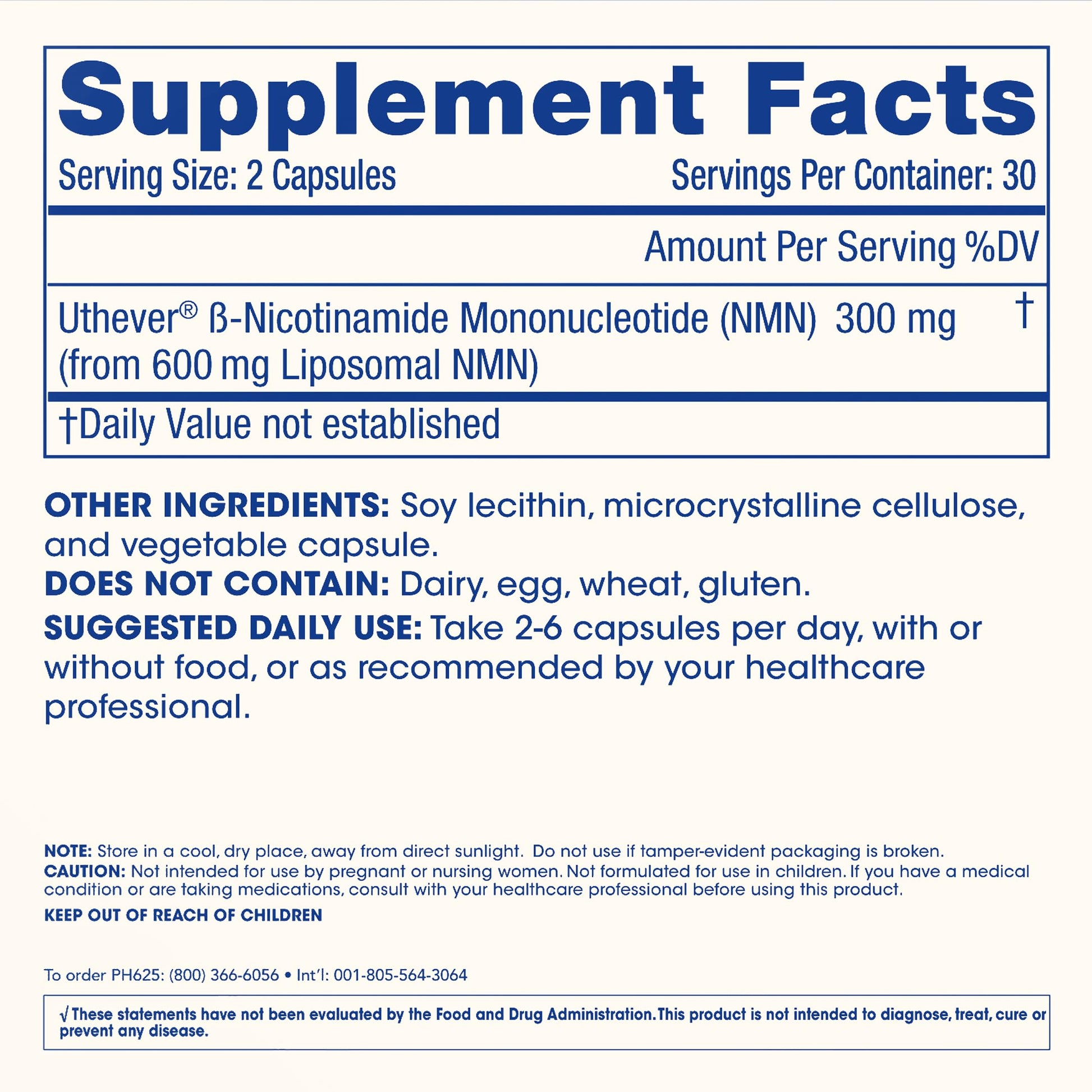 ProHealth Longevity, Liposomal NMN Pro 300, 300 mg, 60 Capsules (150 mg per Capsule) ProHealthAu supplements