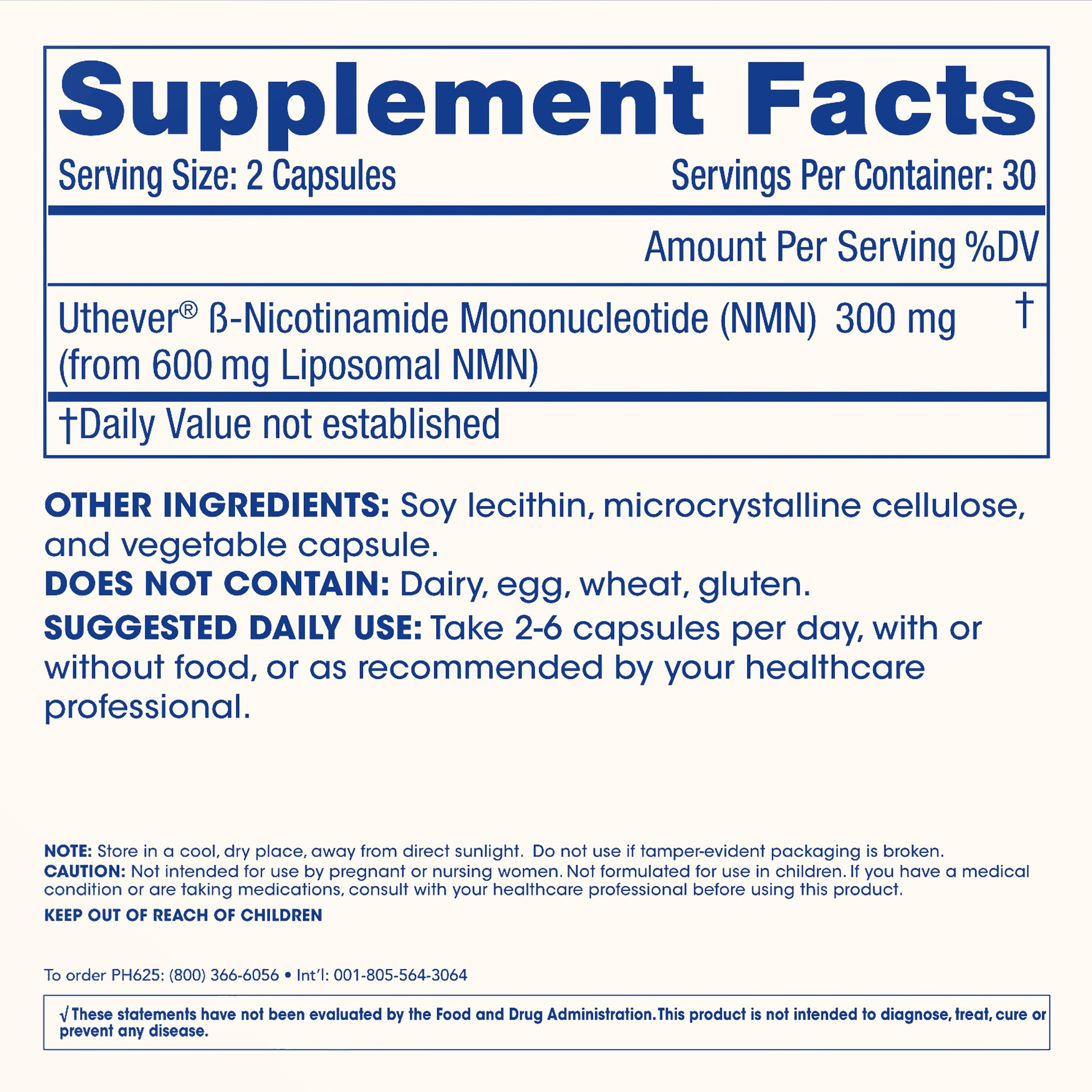ProHealth Longevity, Liposomal NMN Pro 300, 300 mg, 60 Capsules (150 mg per Capsule) ProHealthAu supplements