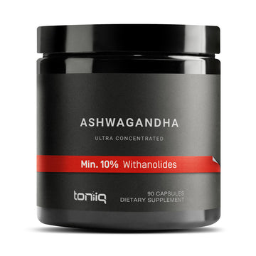 Toniiq Ashwagandha - Ultra High Potency 20:1 Extract with 10% Withanolides - Wild Harvested in India - Highly Concentrated - Third-Party Lab Tested - 90 Capsules ToniiqAu supplements