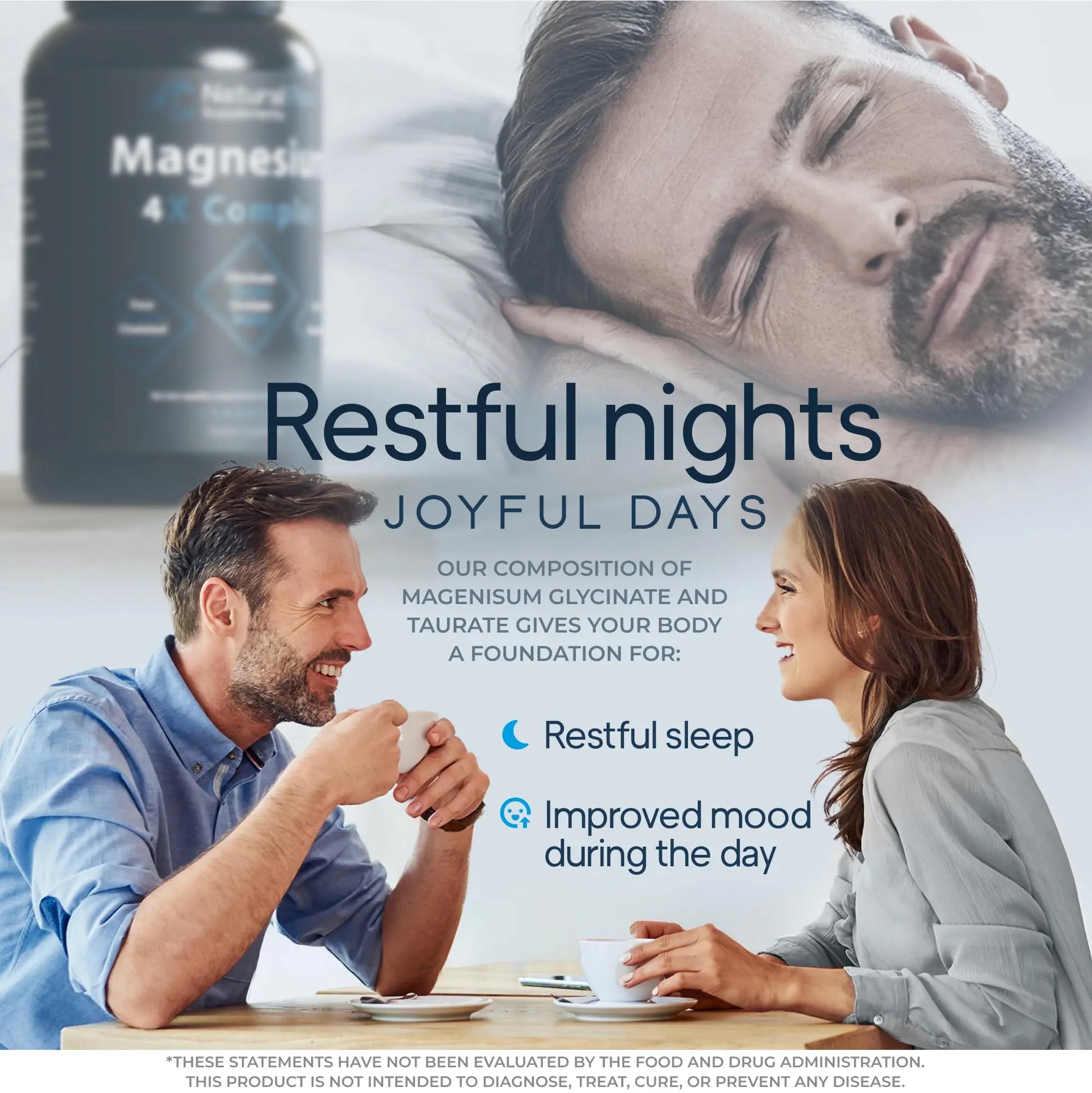 Natural Flow 4X Magnesium Supplement, Magnesium Glycinate, Taurate, Malate, Orotate Complex, Calm Sleep and Cramp Support Blend, No Mag Citrate or Oxide, 120 Capsules Natural Flow Supplementsnz supplements