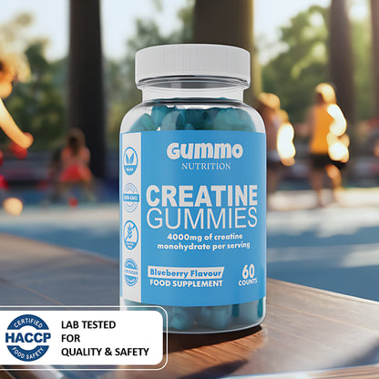 Creatine Monohydrate Gummies 4000mg for Men & Women - 60 Chewable Creatine GUMMO NUTRITIONUS supplements