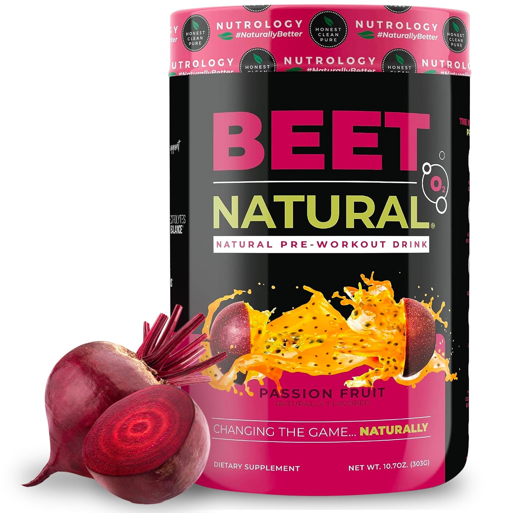 Nutrology Beet Natural O2, Pre Workout Powder, Energy, Endurance; Nitric Oxide Booster NutrologyAu supplements