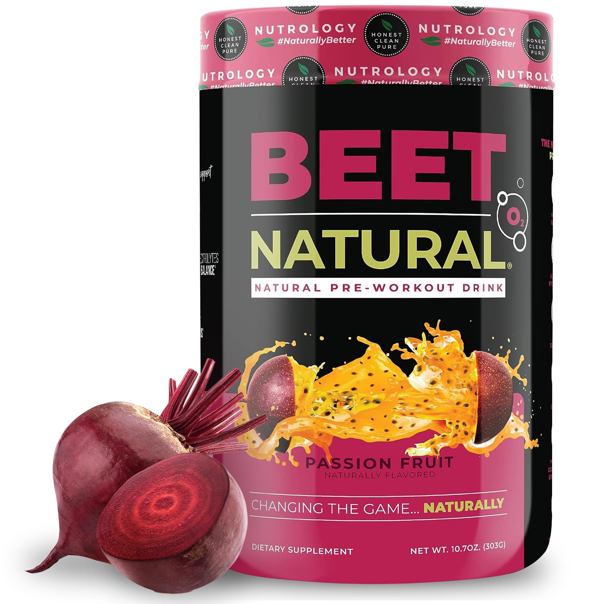 Nutrology Beet Natural O2, Pre Workout Powder, Energy, Endurance; Nitric Oxide Booster NutrologyAu supplements