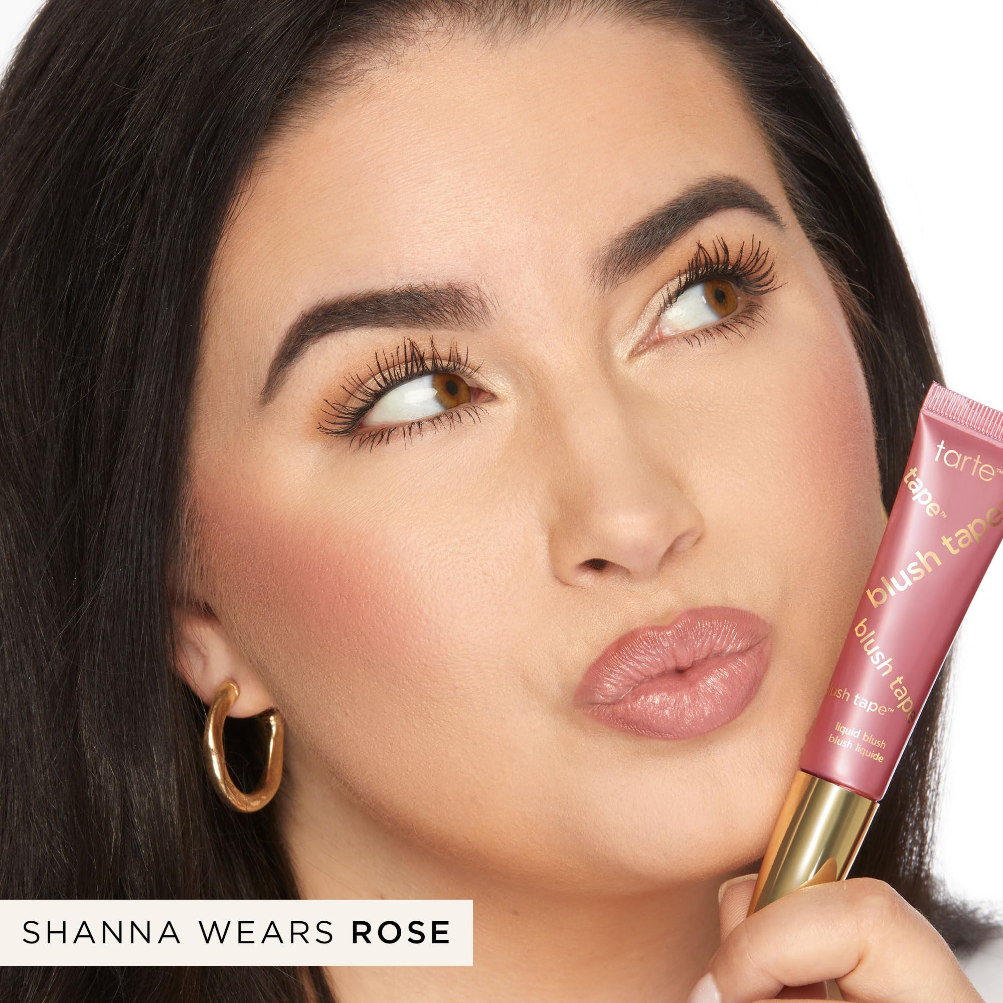 tarte blush tape liquid blush – Buildable Cream Cheek Makeup, Lightweight Formula, Blurs appearance for Radiant Glow, Vegan & Cruelty-Free, full size, rose tarteAu supplements