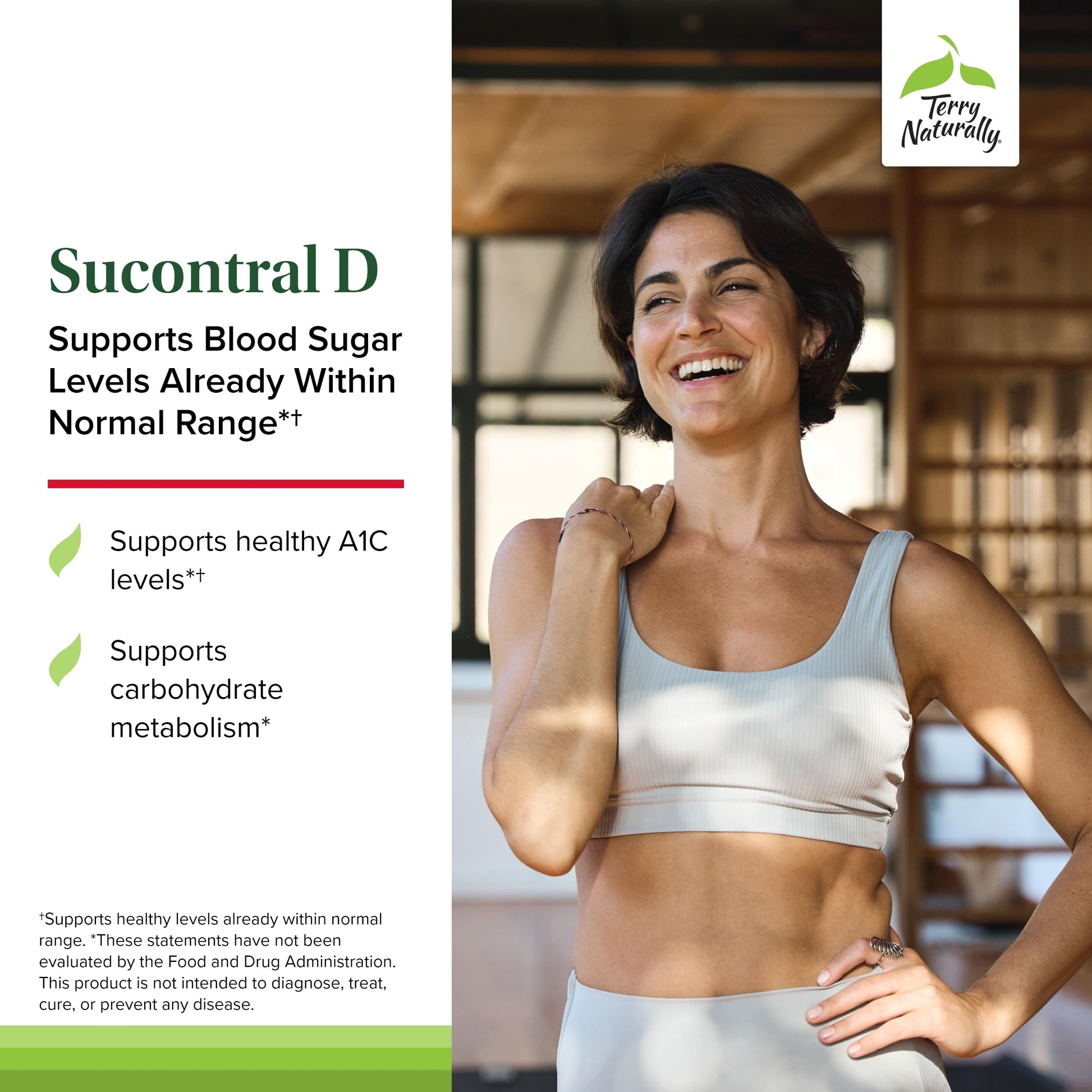 Terry Naturally Sucontral D - B-Complex & Folate Supplement - Carbohydrate Metabolism Support - Vitamin & Mineral Supplement with Zinc & Chromium - 60 Capsules (Pack of 3) Terry NaturallyAu supplements