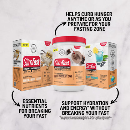 SlimFast Intermittent Fasting, Casein Protein Powder, Biotin with Vitamin & Mineral Bend SlimFastUS supplements