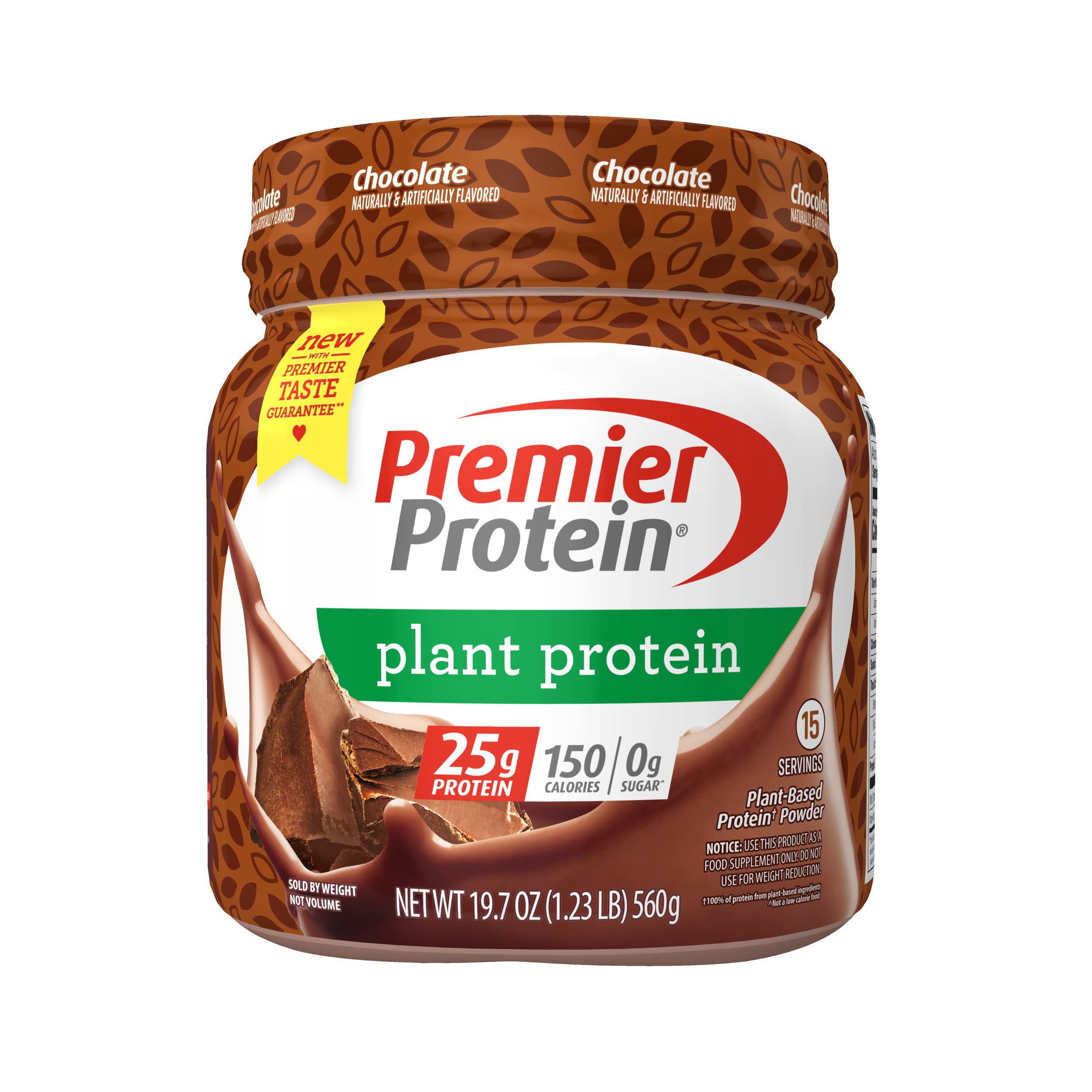 Premier Protein Powder Plant Protein, Chocolate, 25g Plant-Based Protein, 0g Sugar Premier ProteinUS supplements