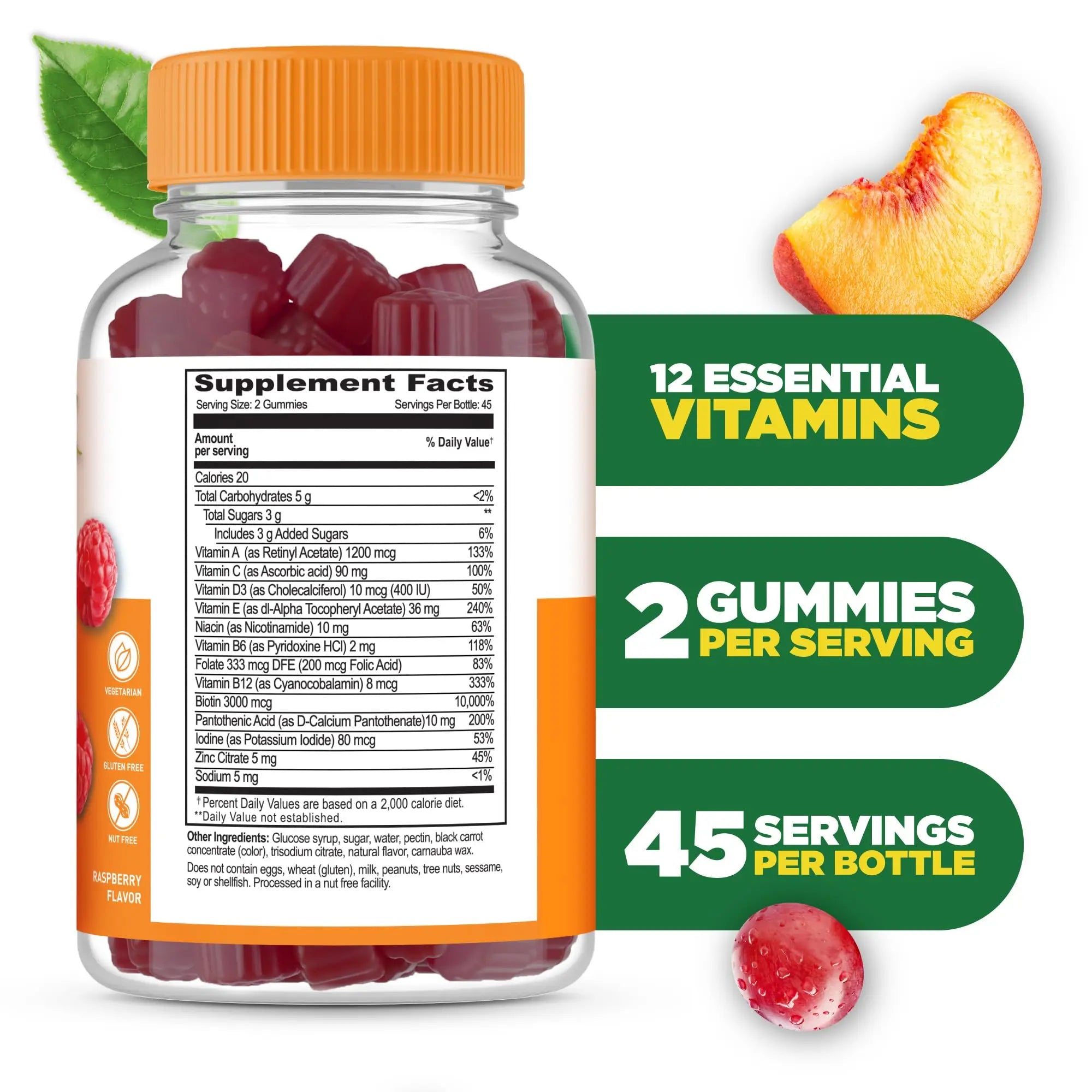Lifeable Womens Multivitamin Gummy | with Vitamin A, C, D, E, Niacin, B6, Folate, B12, Biotin, Pantothenic Acid, Iodine, Zinc | LifeableAu supplements