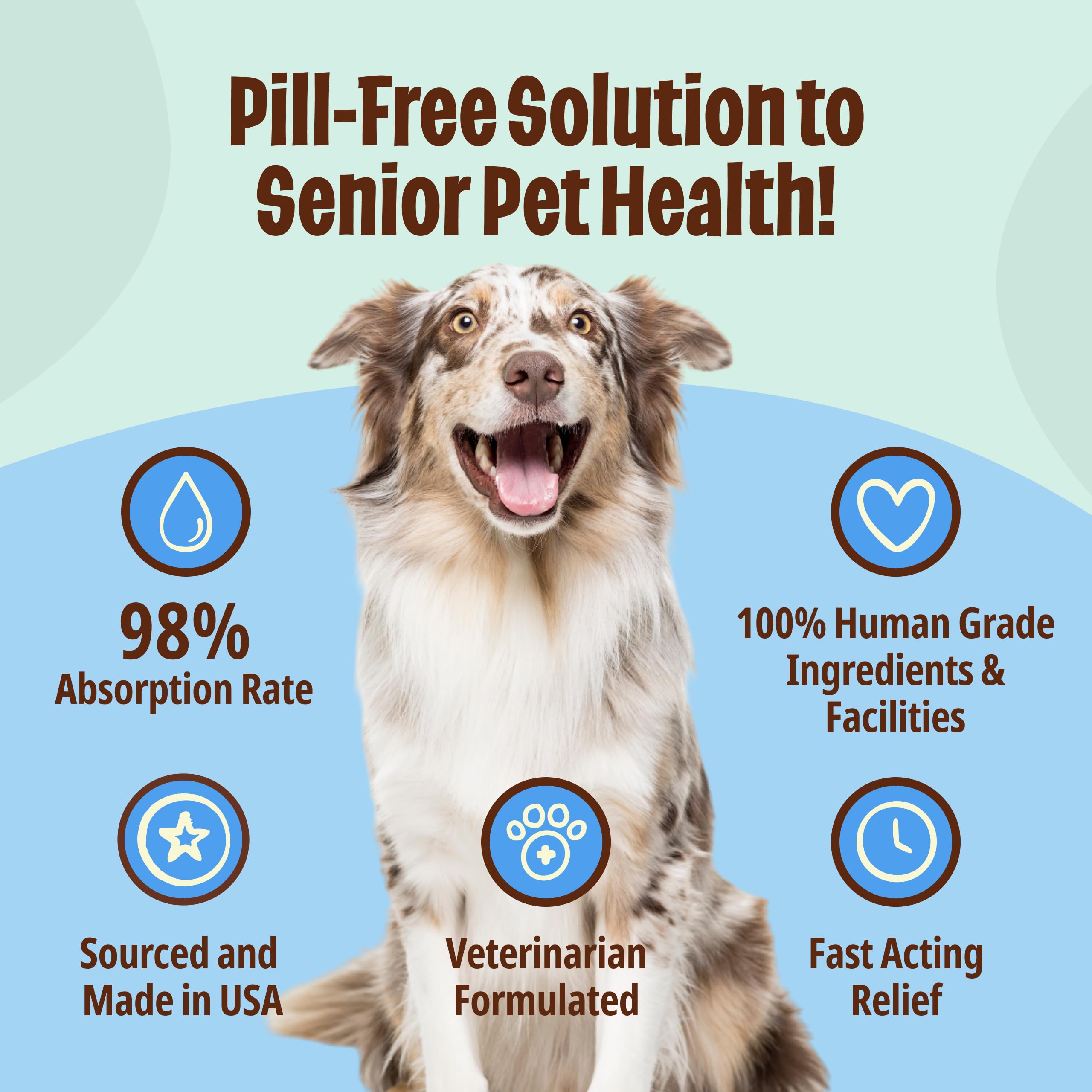 Licks Pill-Free Dog Joint and Heart - Glucosamine & Omega 3 Fish Oil Supplement for Dogs - Inflammation Supplements for Joint Support - Gel Packets - 30 Use Licks Pill FreeAu supplements