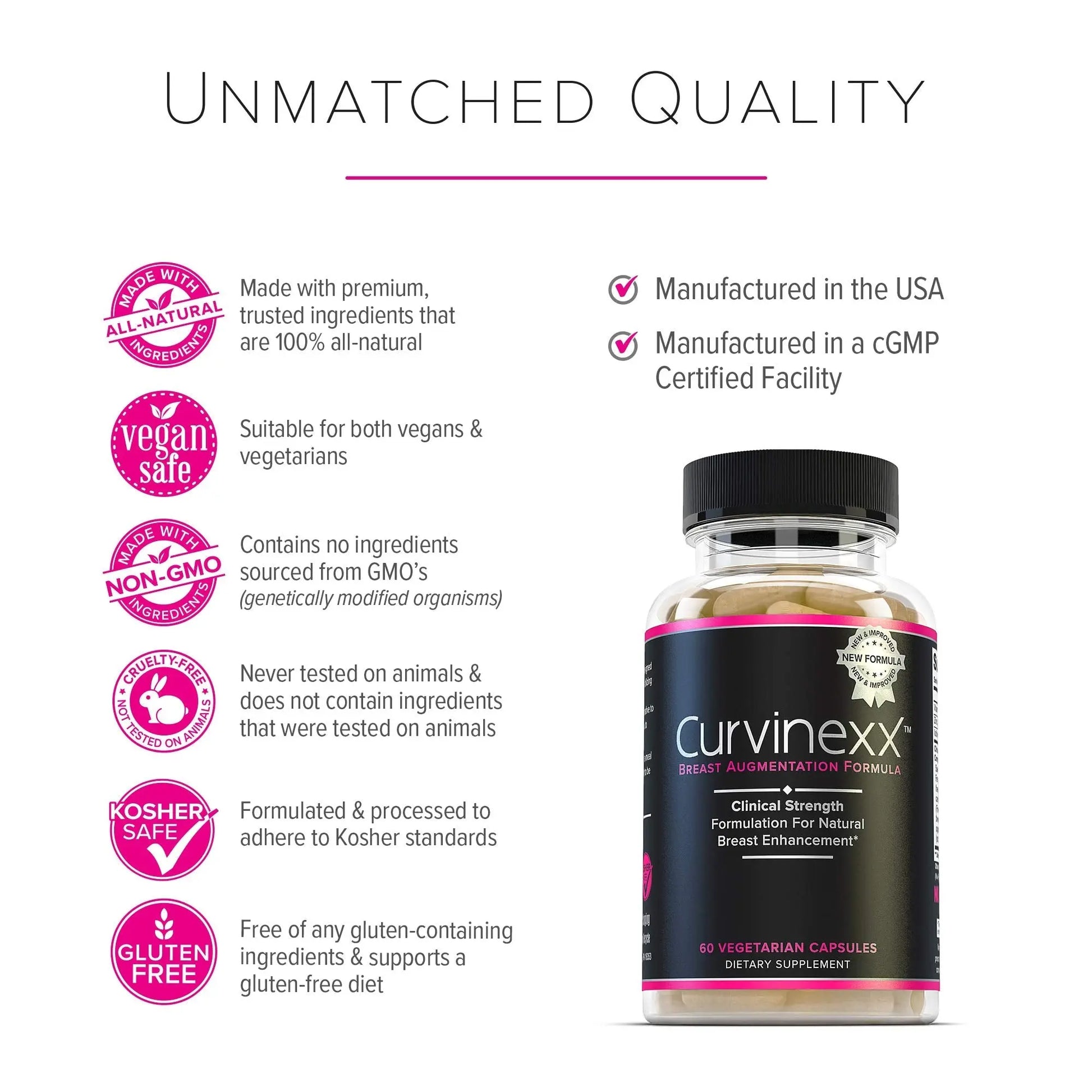 CURVINEXX (3 Bottles) - Natural Breast Toning and Firming Supplement. Lift, Firm and Enhance your Bust Naturally... Curvinexxnz supplements