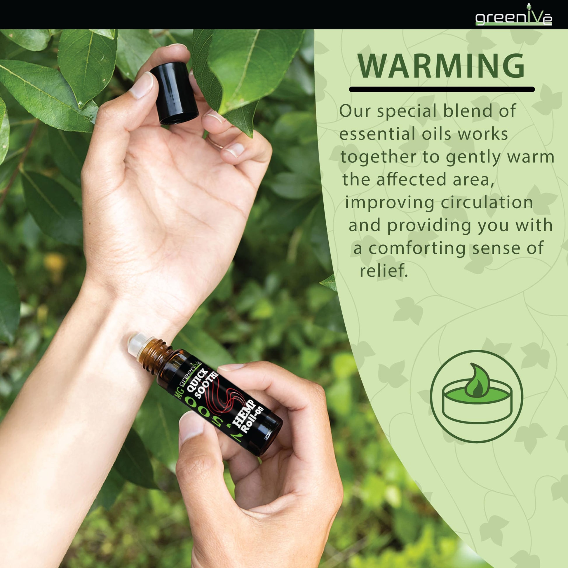 7,500mg Hemp Roll-On Quick Soothe Therapeutic Essential Oil Blend Exclusively on Amazon (1) GreenIVeAu supplements