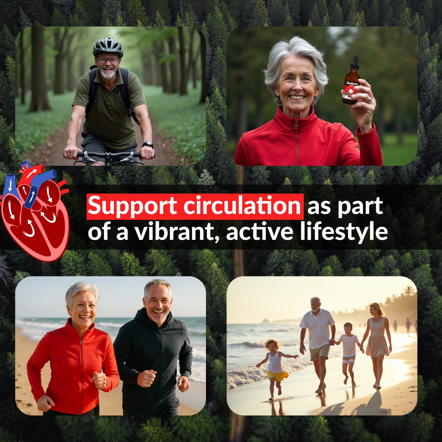Kardovite Herbal Circulation Support Drops 100ml | Supports Circulatory Wellness with Hawthorn, Garlic, Ginkgo, Cayenne, Milk Thistle, Bilberry & Valerian | Supports Vitality & Daily Wellness KardoviteAu supplements