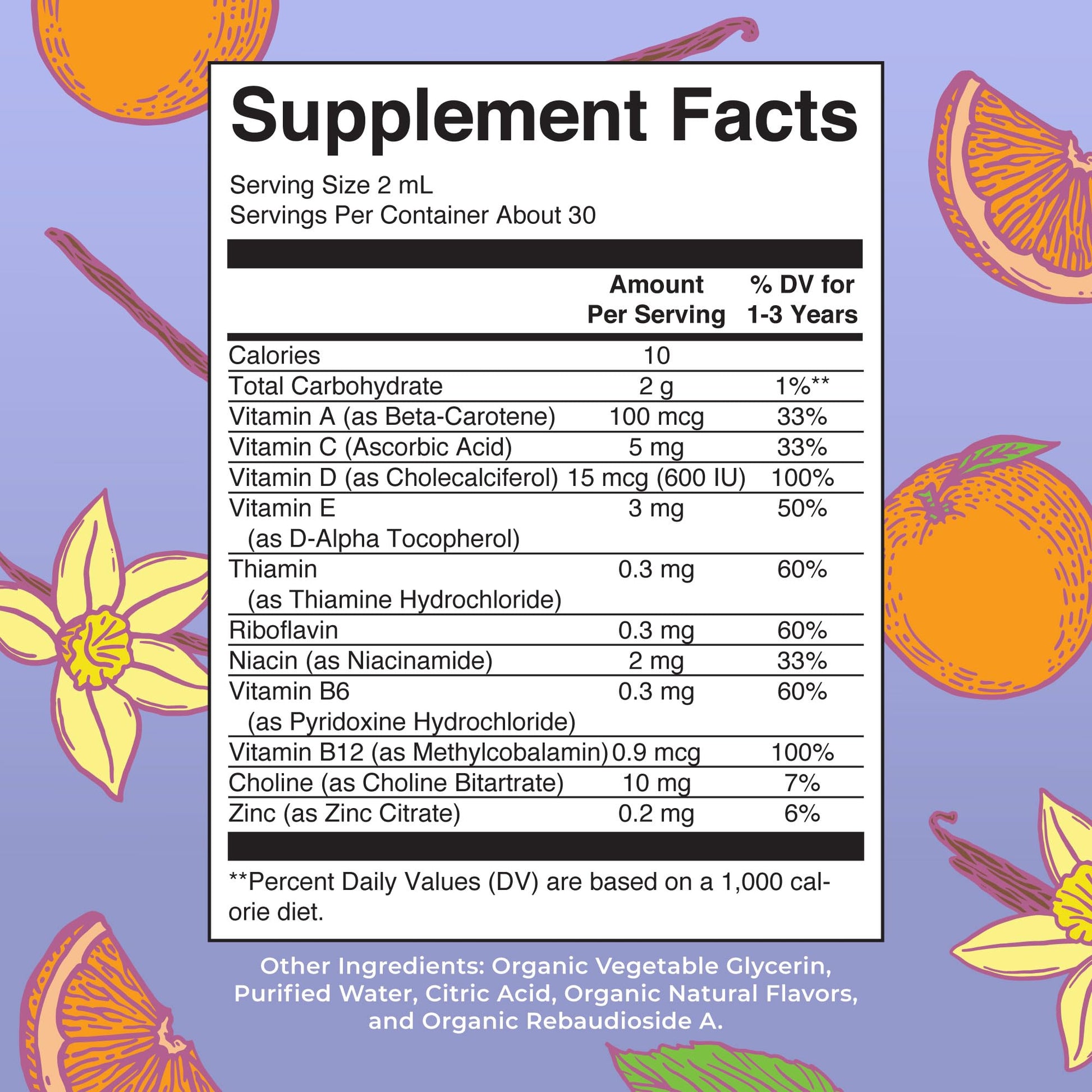 MaryRuth's Toddler Multivitamin | Vitamin A C D E B6 B12 Zinc | Healthy Growth Support | Immunity | Bone Health | Cognitive Function | Organic | Sugar Free | Vegan | Non-GMO | 2 Fl Oz | 30 Day Supply MARYRUTH'SAu supplements