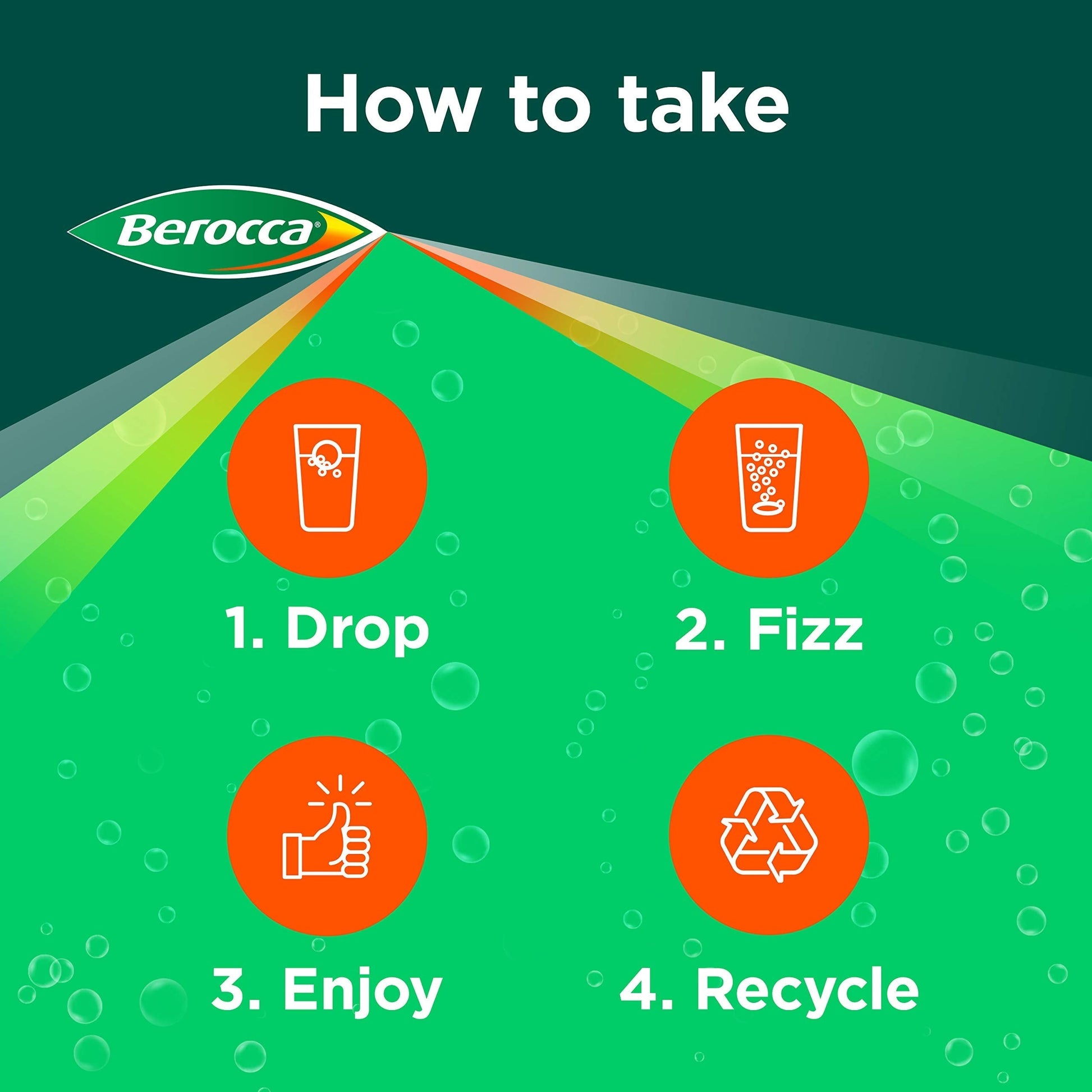 Berocca Vitamin C Effervescent Tablets, with Magnesium, Vitamin B12 and Vitamin B BeroccaUS supplements