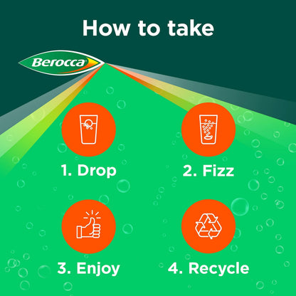 Berocca Vitamin C Effervescent Tablets, with Magnesium, Vitamin B12 and Vitamin B BeroccaUS supplements