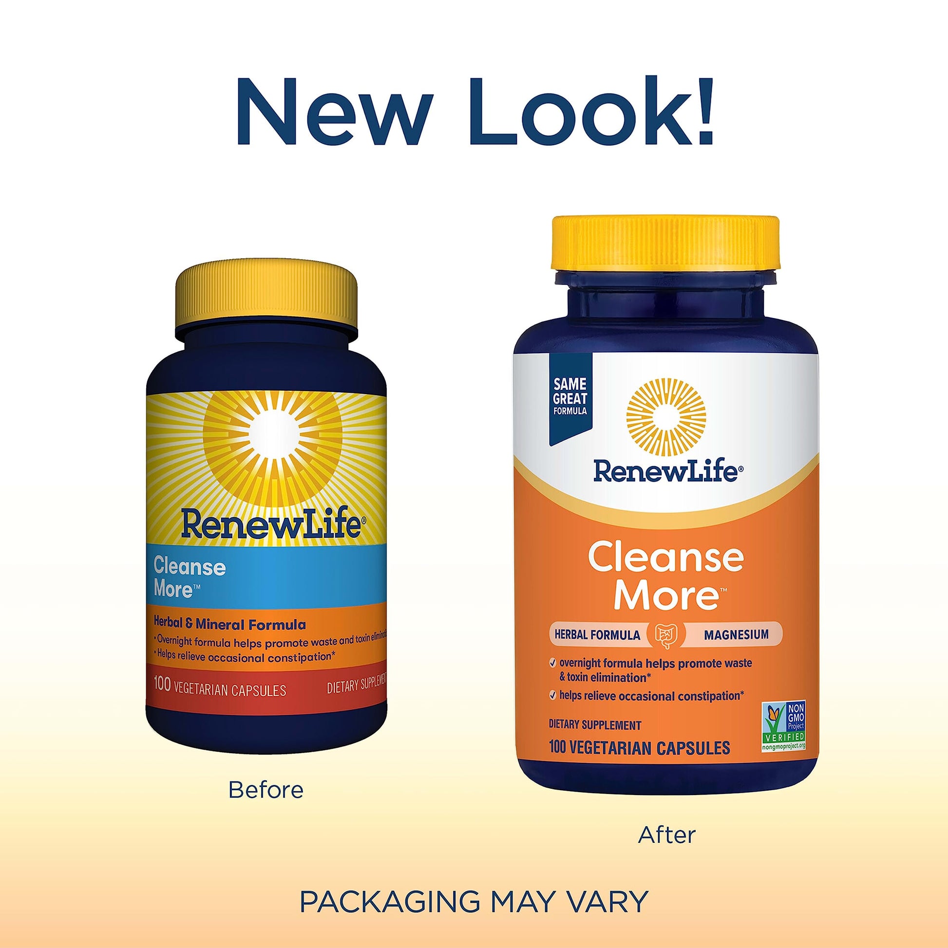 Renew Life Detox Cleanse More, Reduces Bloating and Restores Regularity, Overnight Constipation Relief Renew LifeUS supplements