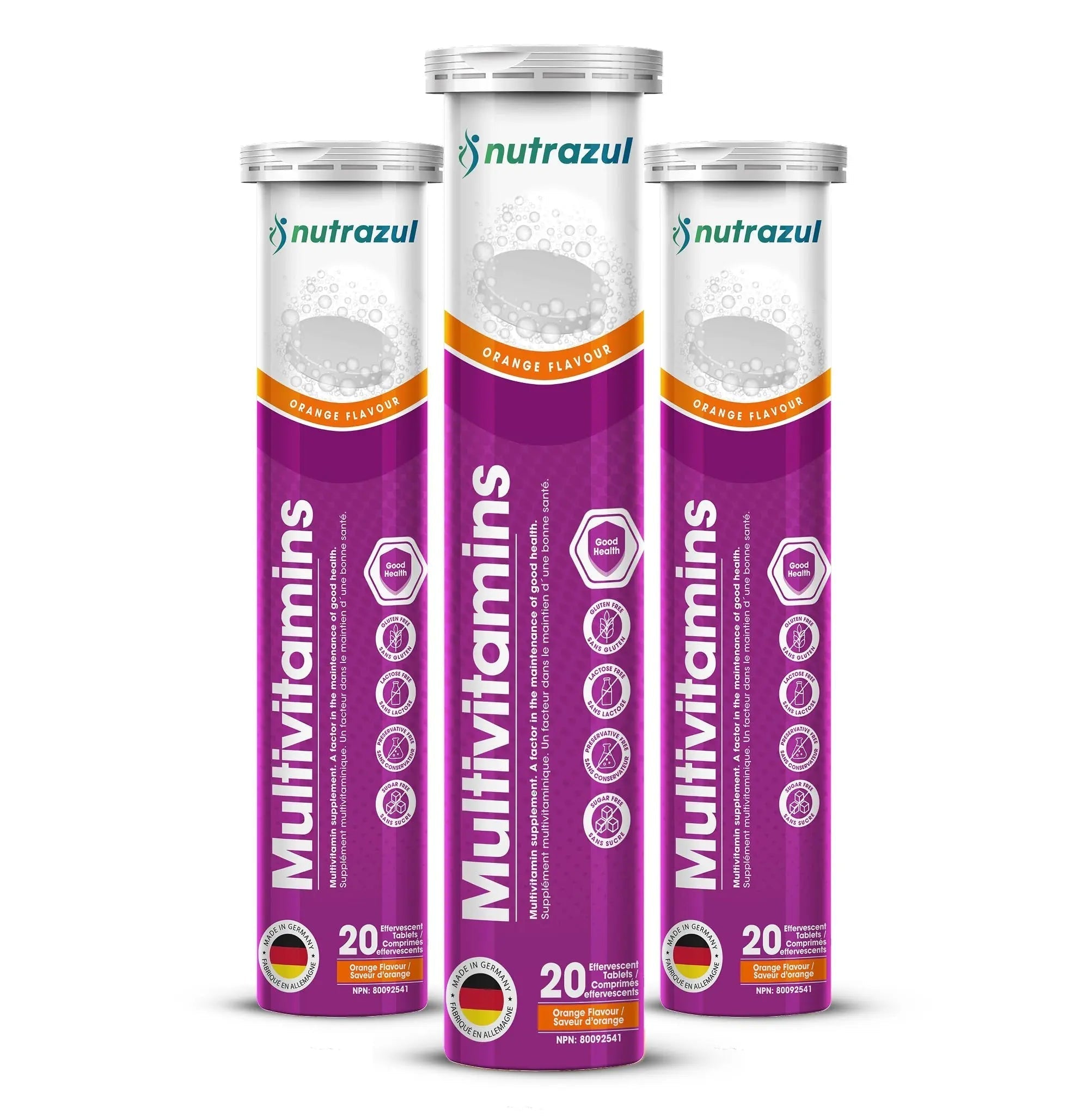 nutrazul Multivitamin Effervescent Tablets, Supplement for Daily Wellness & 9 Essential Vitamins, Contains Vitamin with Vitamin C & B Complex nutrazulAu supplements
