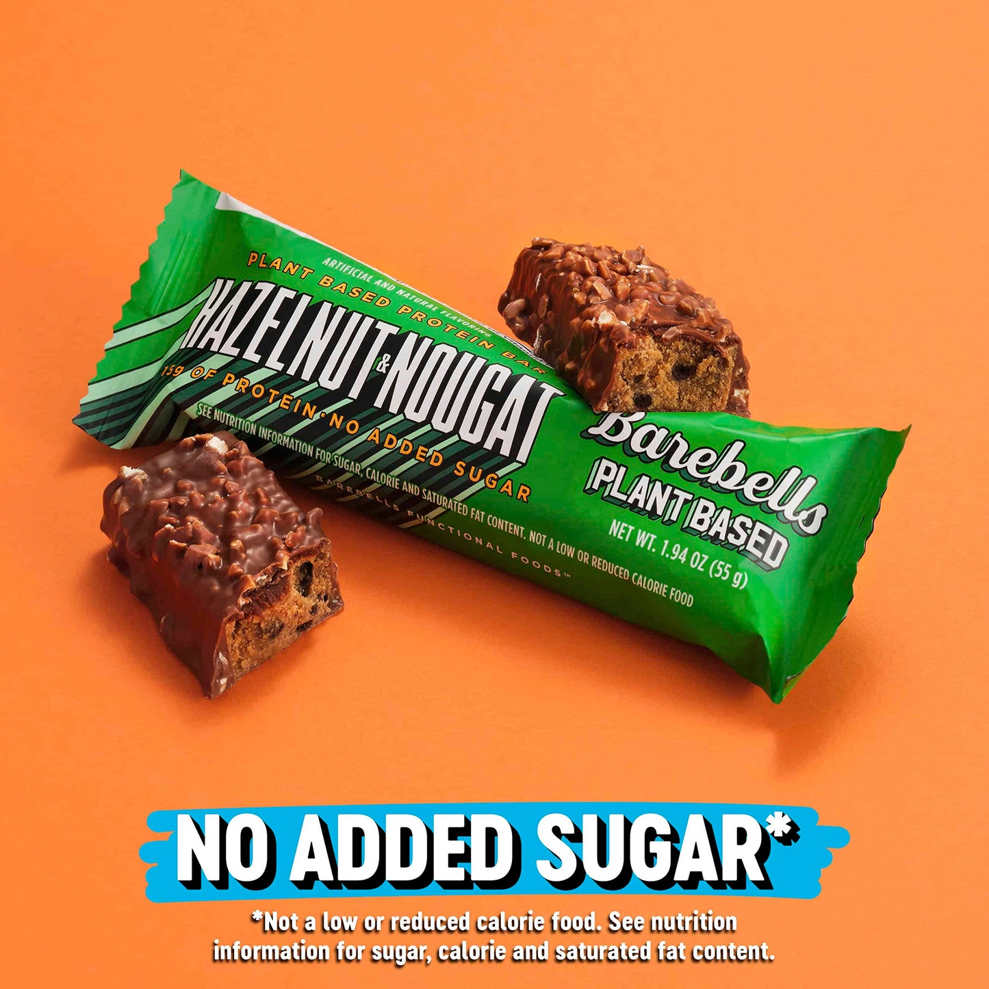 Barebells Vegan Protein Bars Hazelnut & Nougat - 12 Count, 1.9oz Bars - Features Plant BAREBELLSUS supplements