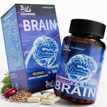 LeafStory Nootropic Brain Supplements for Memory and Focus, Cognitive Function for Mental Health & Clarity, Vitamin B6 B12, Folate & Dihydromyricetin, 60 Capsules LeafStoryAu supplements