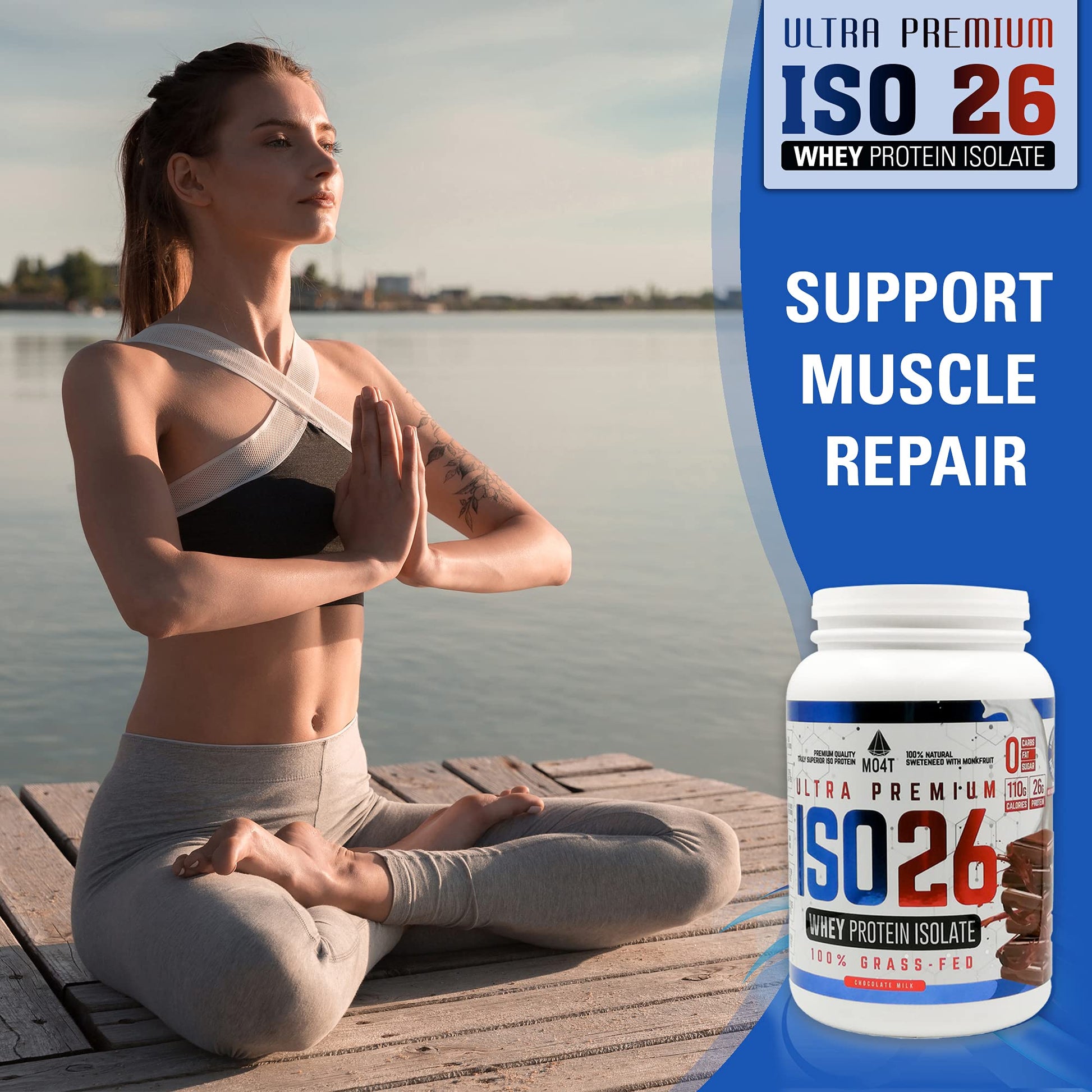 MOMOF4TRANSFORM MO4T Grass Fed Whey Protein Isolate Powder, Naturally Sweetened MOMOF4TRANSFORMUS supplements