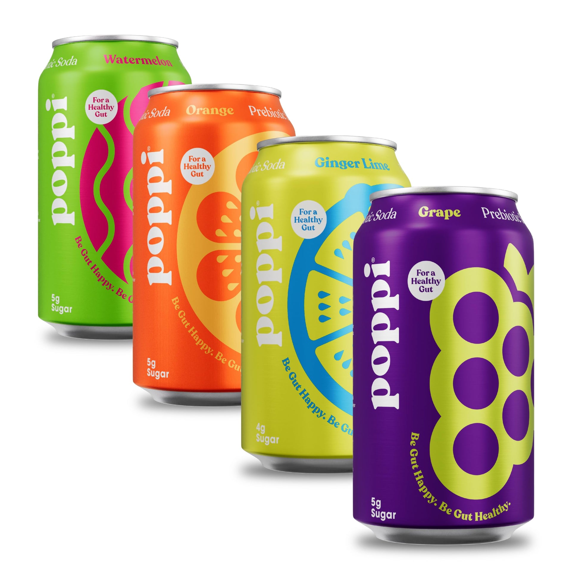 POPPI Sparkling Prebiotic Soda, Beverages w/Apple Cider Vinegar, Seltzer Water & Juice poppiUS supplements