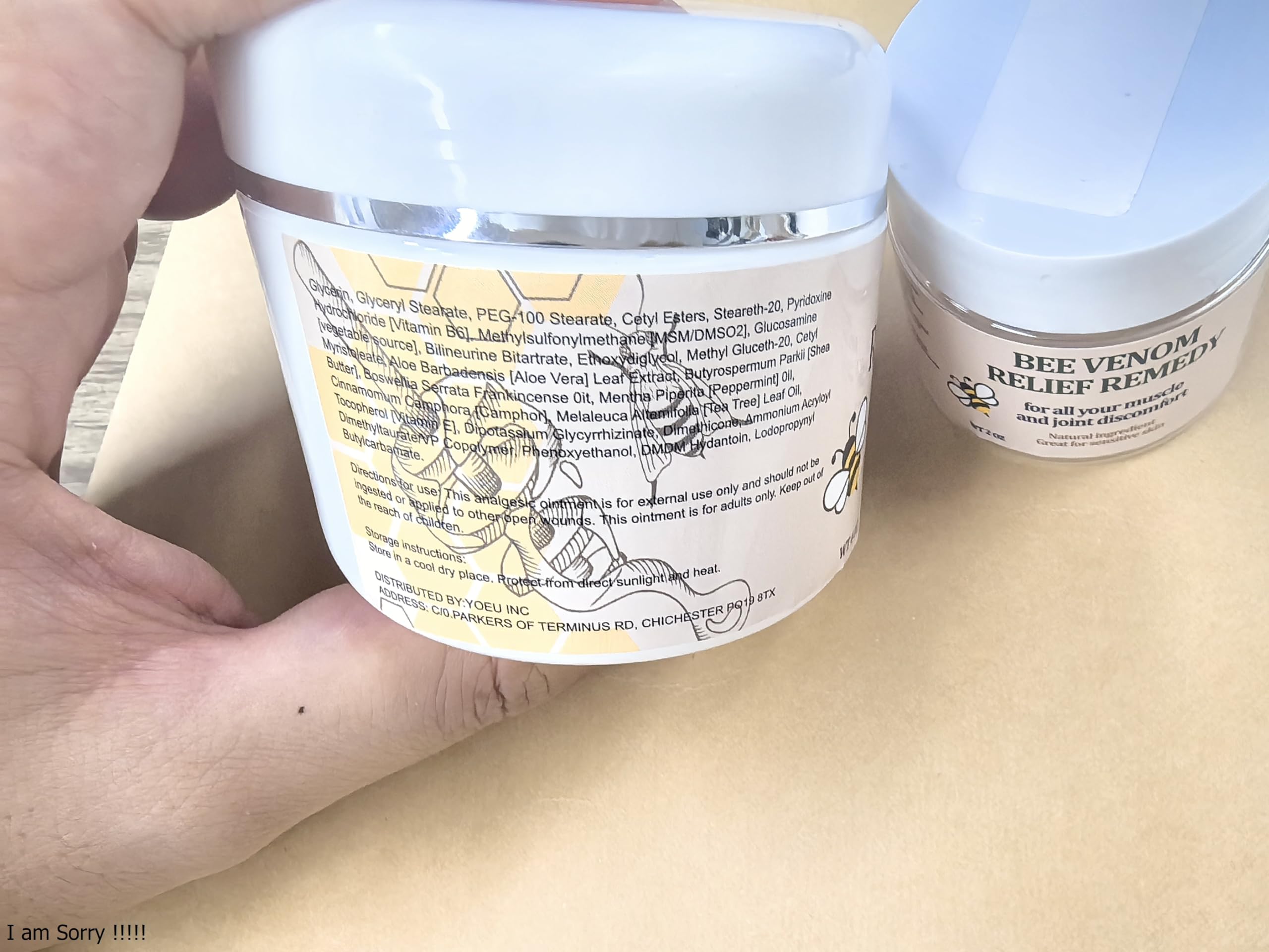 KOKOMAANE Bee Venom Muscle Cream, Maximum Strength Joint & Bone Soothing Ointment, for Shoulder, Back, Neck, Hands, Knuckle, Elbow, Feet, Leg, Knees, Ankle, Arthritis, Meniscus, for Adults, Elder KOKOMAANEAu supplements
