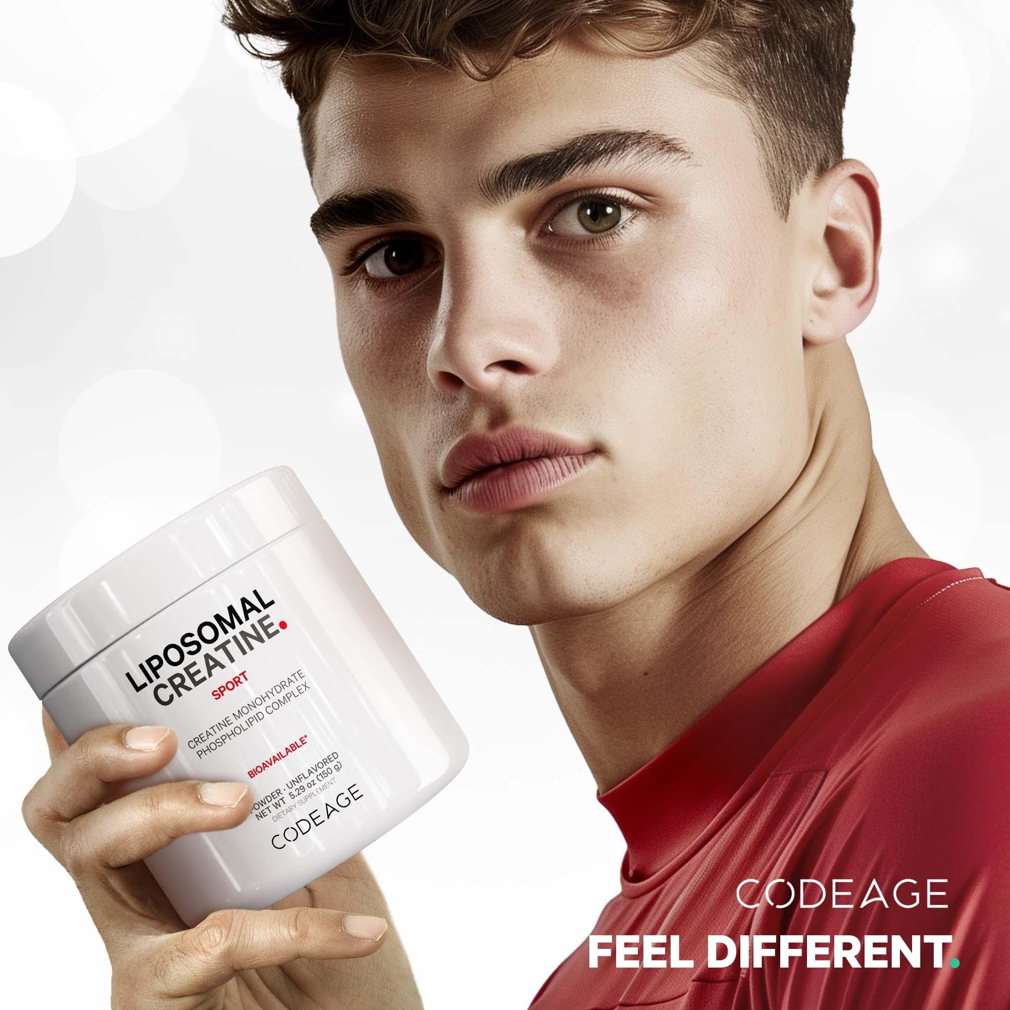 Codeage Liposomal Creatine Powder Supplement, Pure Creatine Monohydrate 5000mg, Pre Workout & Post Workouts - Unflavored Creatine, Micronized Creatine Powder - Creatinine for Sports - 30 Servings CodeageAu supplements