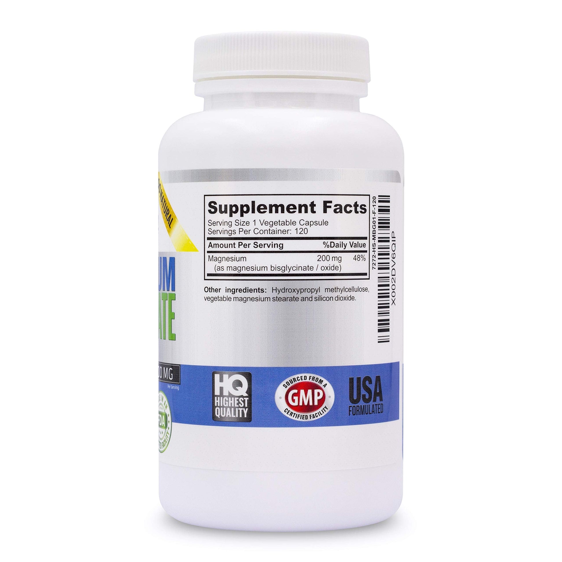 Vitalité Now! Magnesium Bisglycinate 200mg - 100% Chelated Capsules for Superior Absorption - Gentle Formula, No Laxative Effect - Sleep Energy Cramps Muscle Support - Fully Reacted & Buffered Vitalité Now!Au supplements