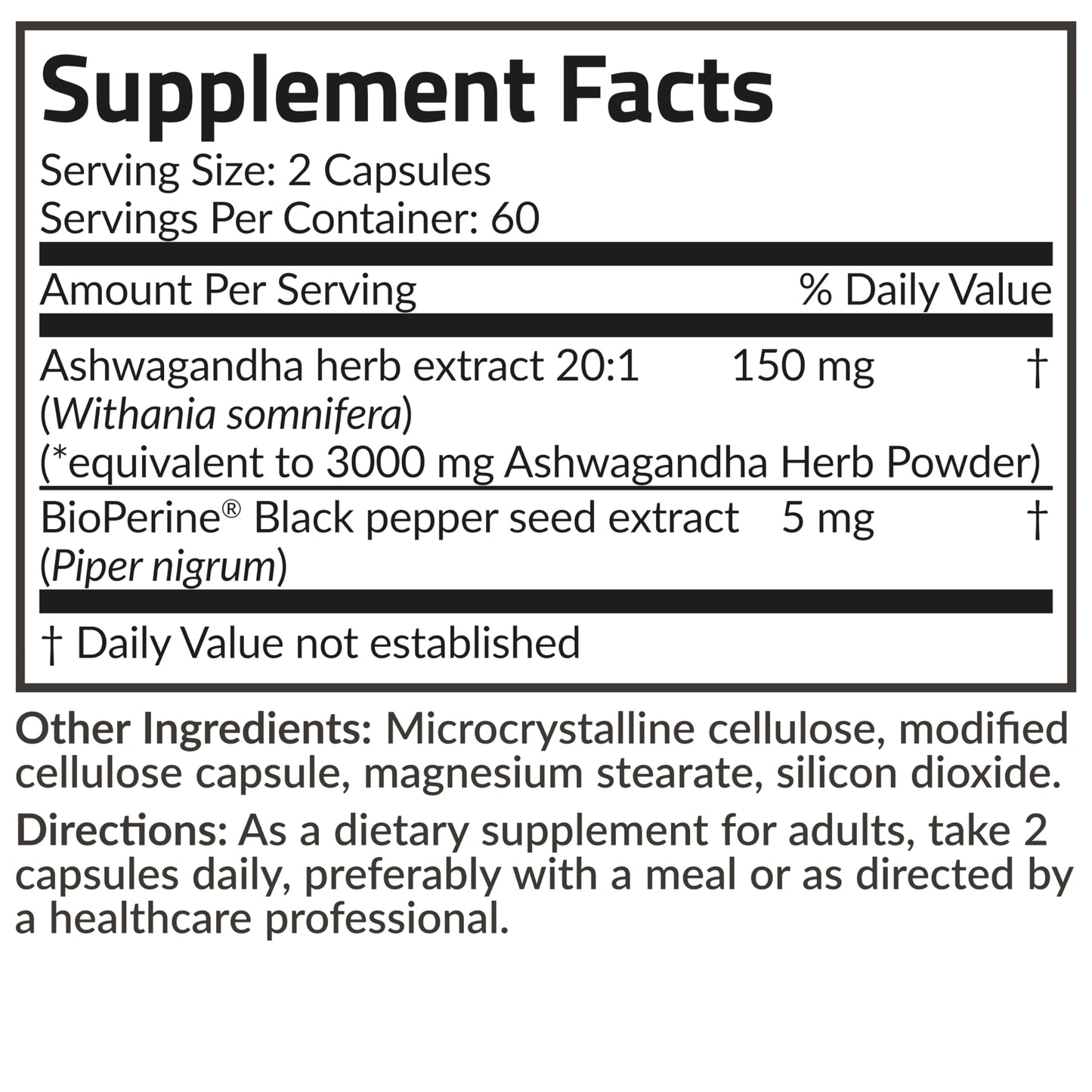 Futurebiotics Ashwagandha Extra Strength Stress & Mood Support with BioPerine FuturebioticsUS supplements
