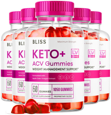 5 Pack - Bliss Keto ACV Gummies Advanced Weight Loss, Bliss ACV Active Gummies LIVORKAUS supplements
