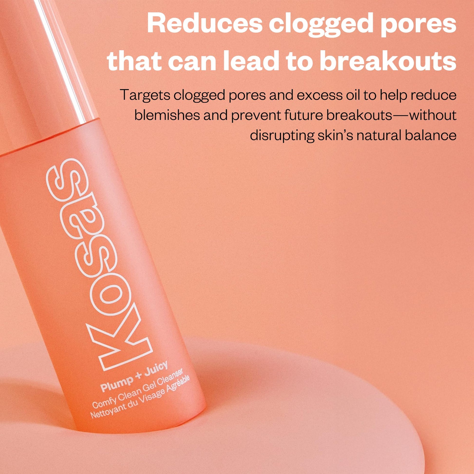 Kosas Plump + Juicy Comfy Clean Gel Cleanser –Hydrating Face Wash for All Skin Types, Deep Clean & Moisturize, Soap & Sulfate Free, with Hyaluronic Acid, Panthenol & Beta Glucan KosasAu supplements