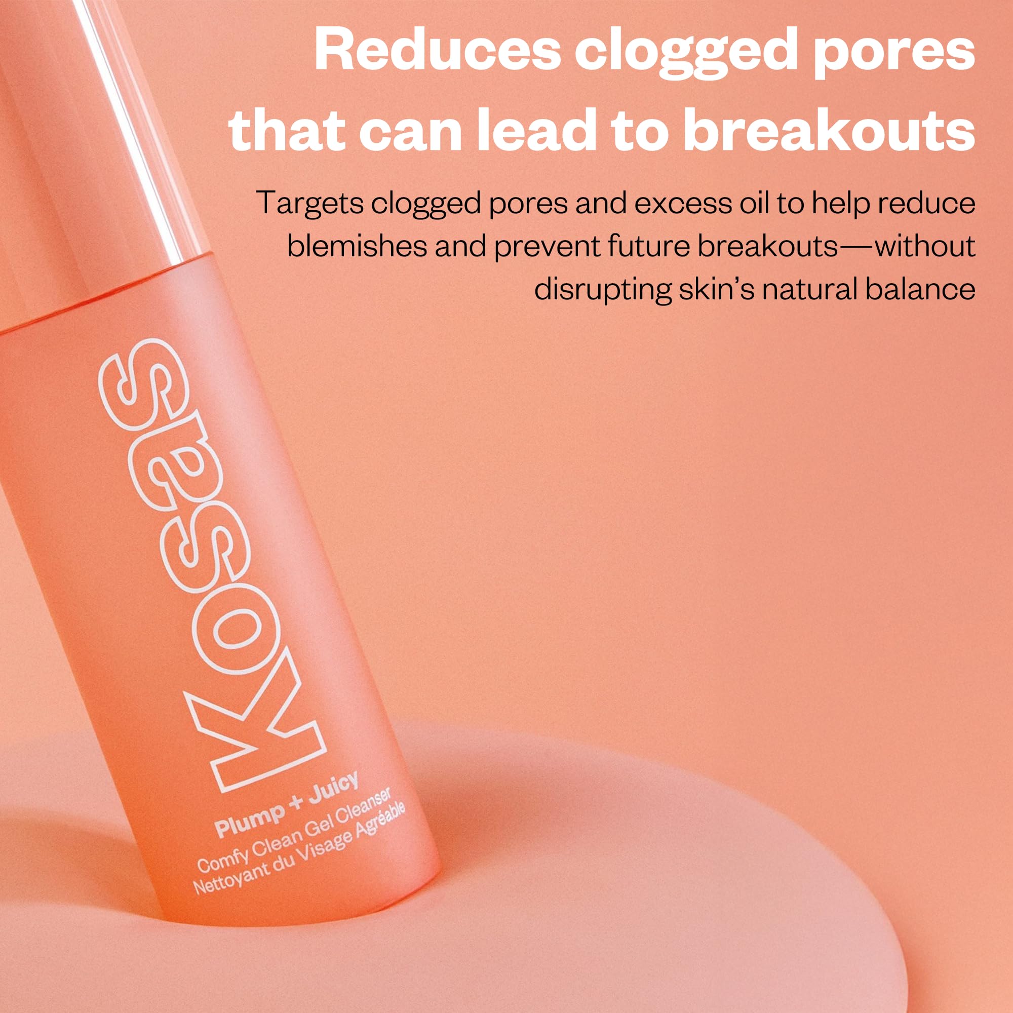 Kosas Plump + Juicy Comfy Clean Gel Cleanser –Hydrating Face Wash for All Skin Types, Deep Clean & Moisturize, Soap & Sulfate Free, with Hyaluronic Acid, Panthenol & Beta Glucan KosasAu supplements