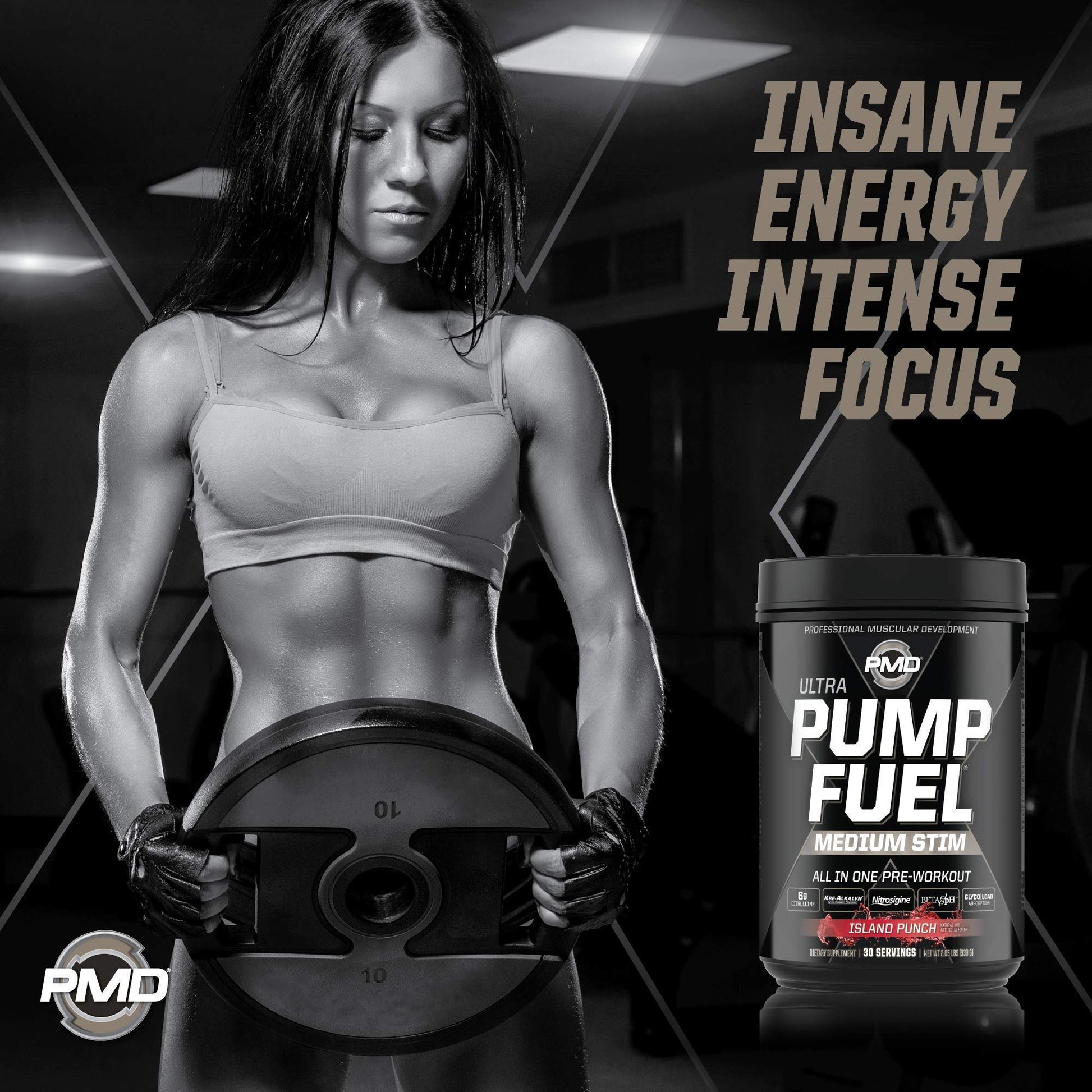 PMD Sports Ultra Pump Fuel - Pre Workout - Island Punch (30 Servings) Sports Omega PMDAu supplements