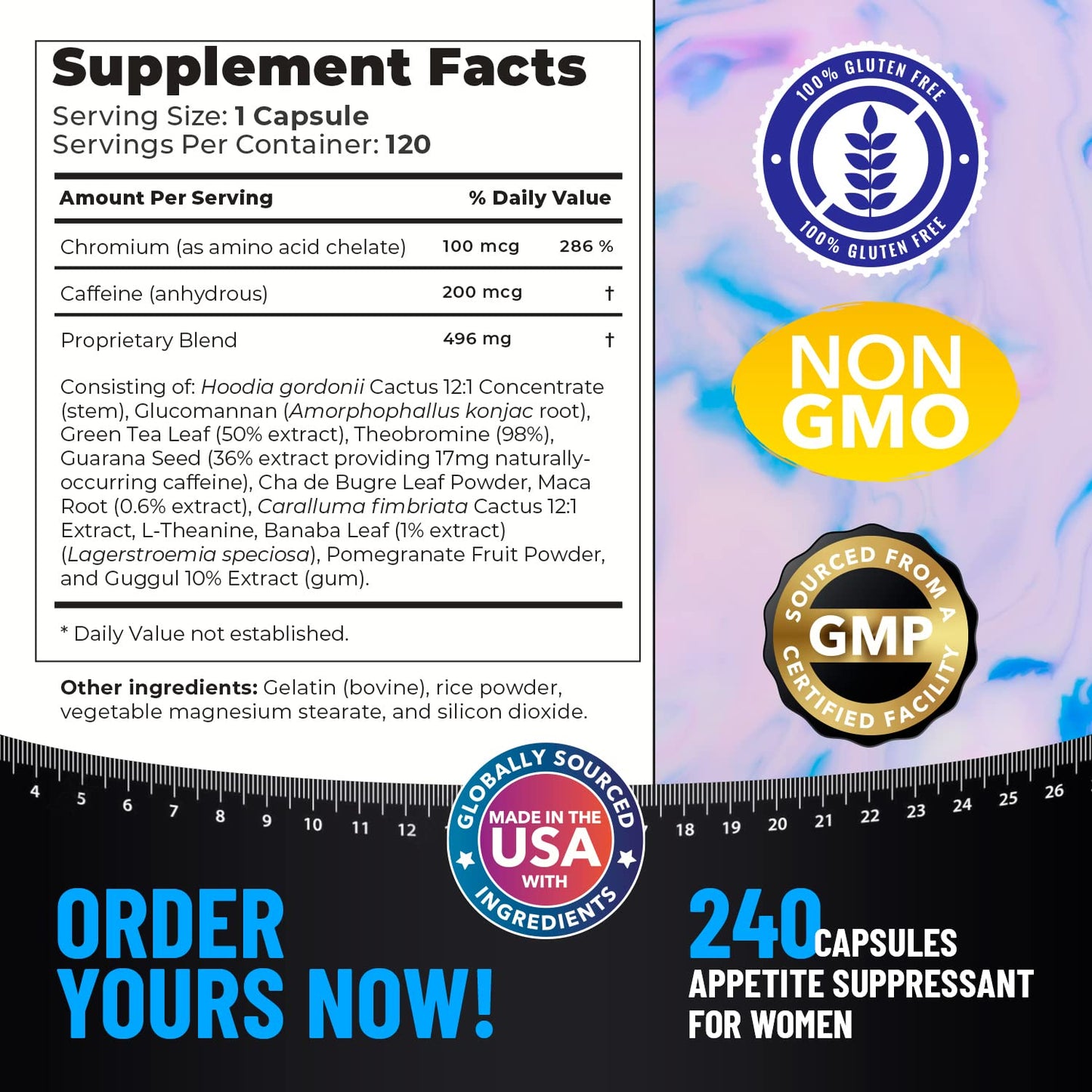 Appetite Suppressant for Women - Weight Loss Pills for Bloating Relief & Carb Blocker Helix HealUS supplements