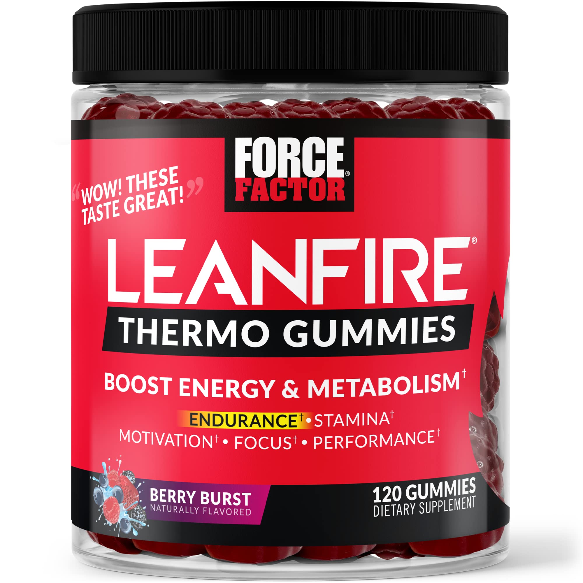 Force Factor LeanFire Thermo Gummies with B12 Vitamins, Caffeine, & Green Coffee Bean Force FactorAu supplements
