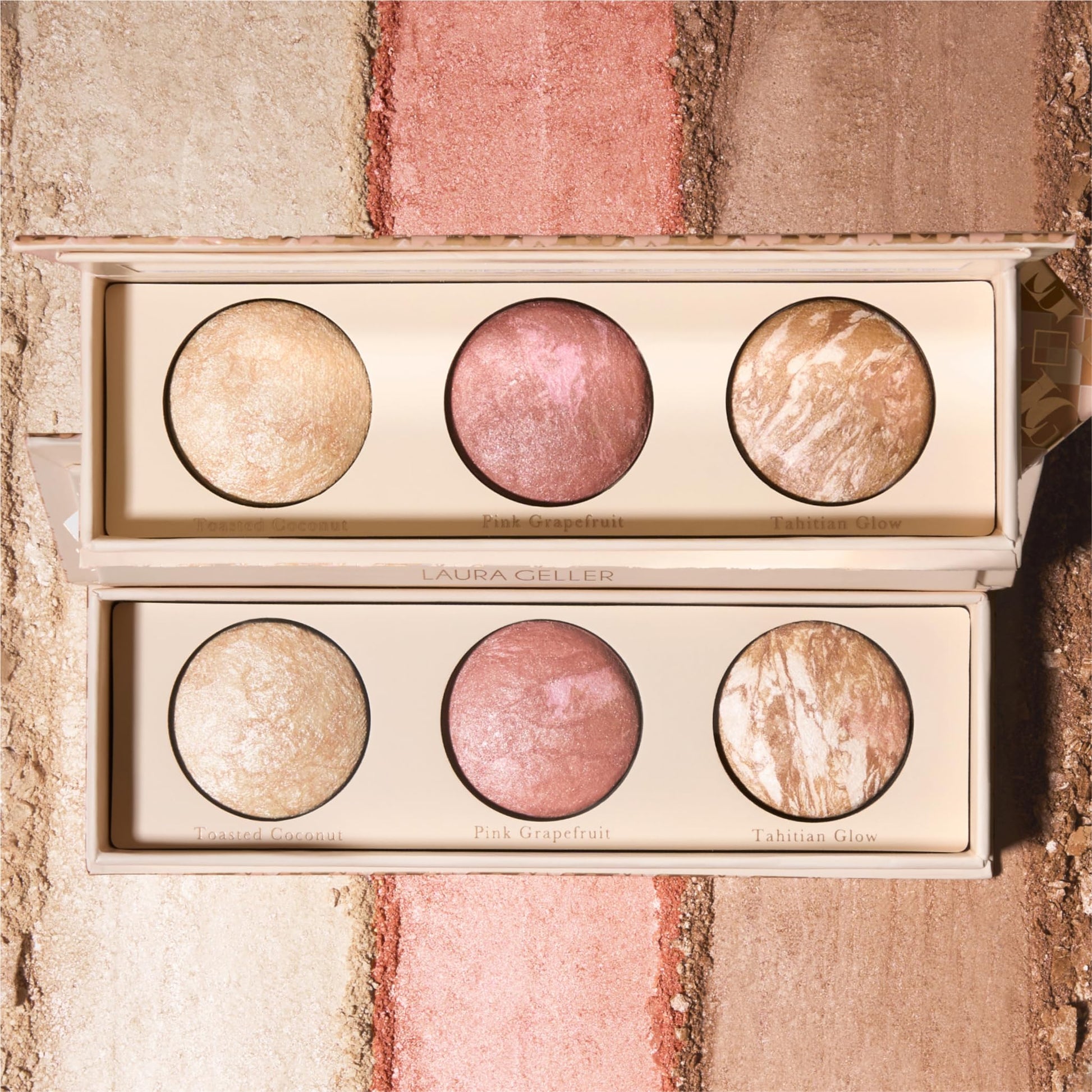 LAURA GELLER NEW YORK Geller's Greatest Lift-n-Glow Baked Trio Palette - Highlighter, Blush, Bronzer - All Skin Tones LAURA GELLER NEW YORKAu supplements