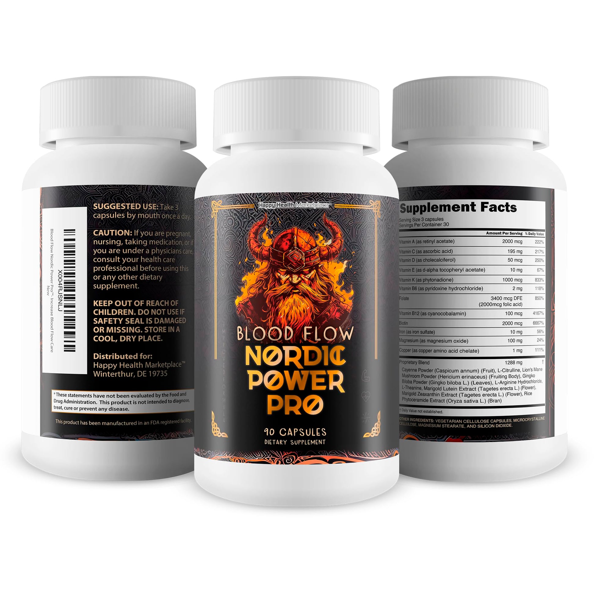 Blood Flow Nordic Power Pro - Our Best Blood Circulation Supplements for Men - Increase Blood Flow Care - Better Blood Flow Nordic Power Male Pills - Male Nordic Power Supplement for Max Blood Flow Happy Health MarketplaceAu supplements